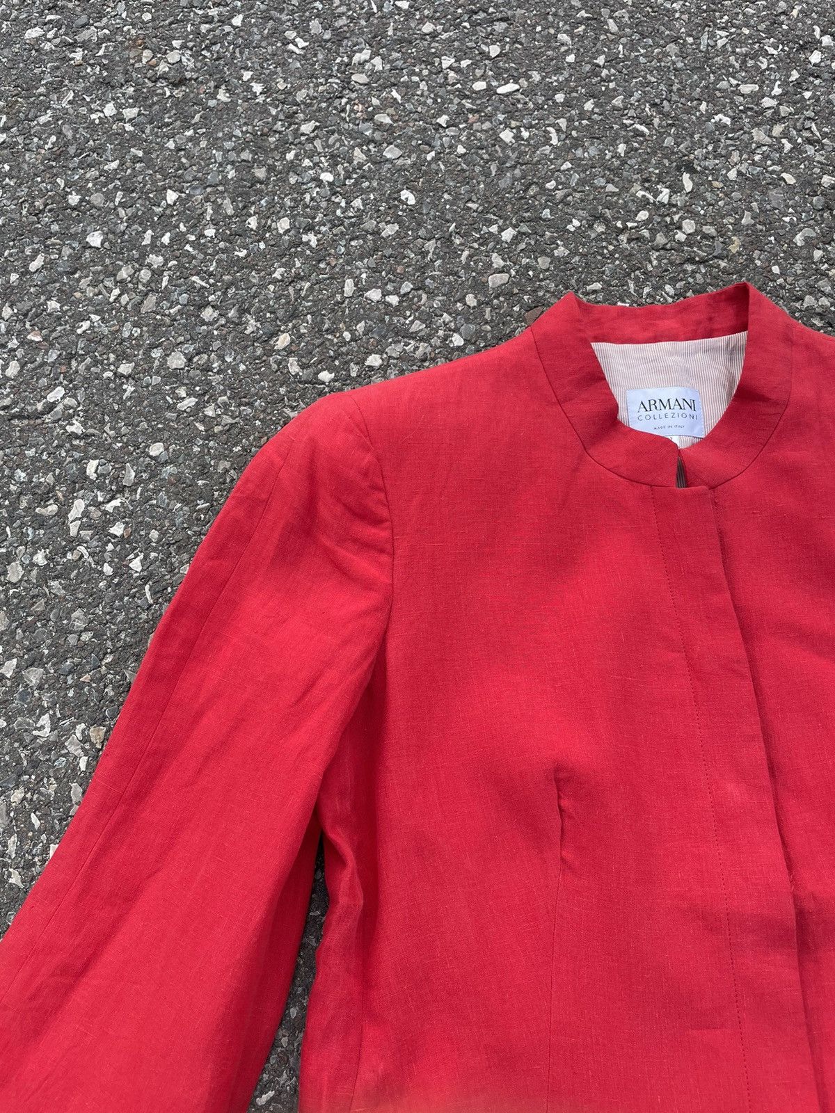 Armani Collezioni Armani Collezioni Jacket Coat Red Size M / US 6-8 / IT 42-44 - 3 Thumbnail