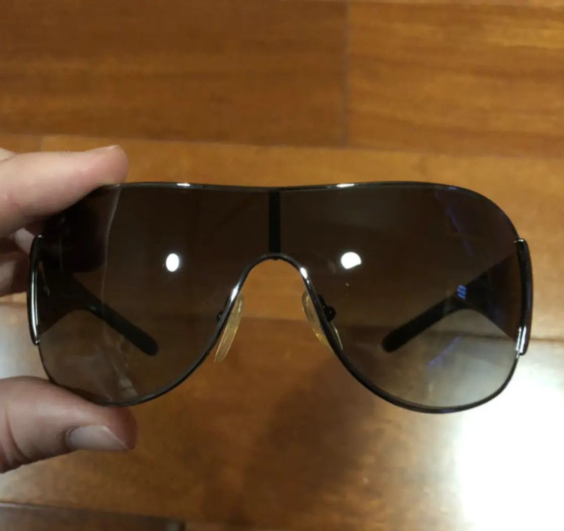 Prada PRADA Sunglasses Rectangle Wrap Shield Metal Symbole RI916 Size ONE SIZE - 5 Thumbnail