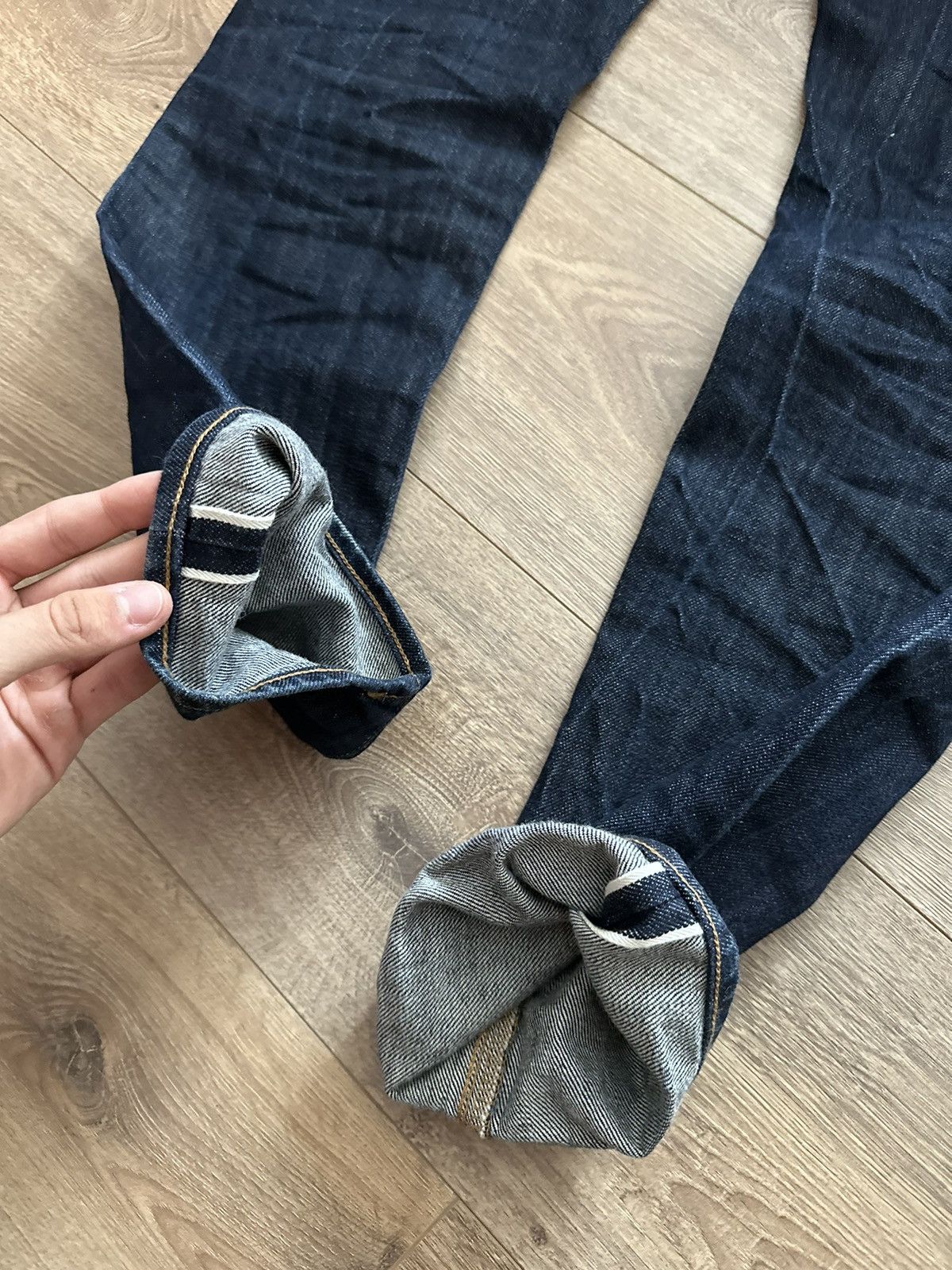 Edwin 🔥VINTAGE EDWIN SELVEDGE DENIM STRAIGHT JAPAN JEANS🔥 Size US 31 - 8 Thumbnail