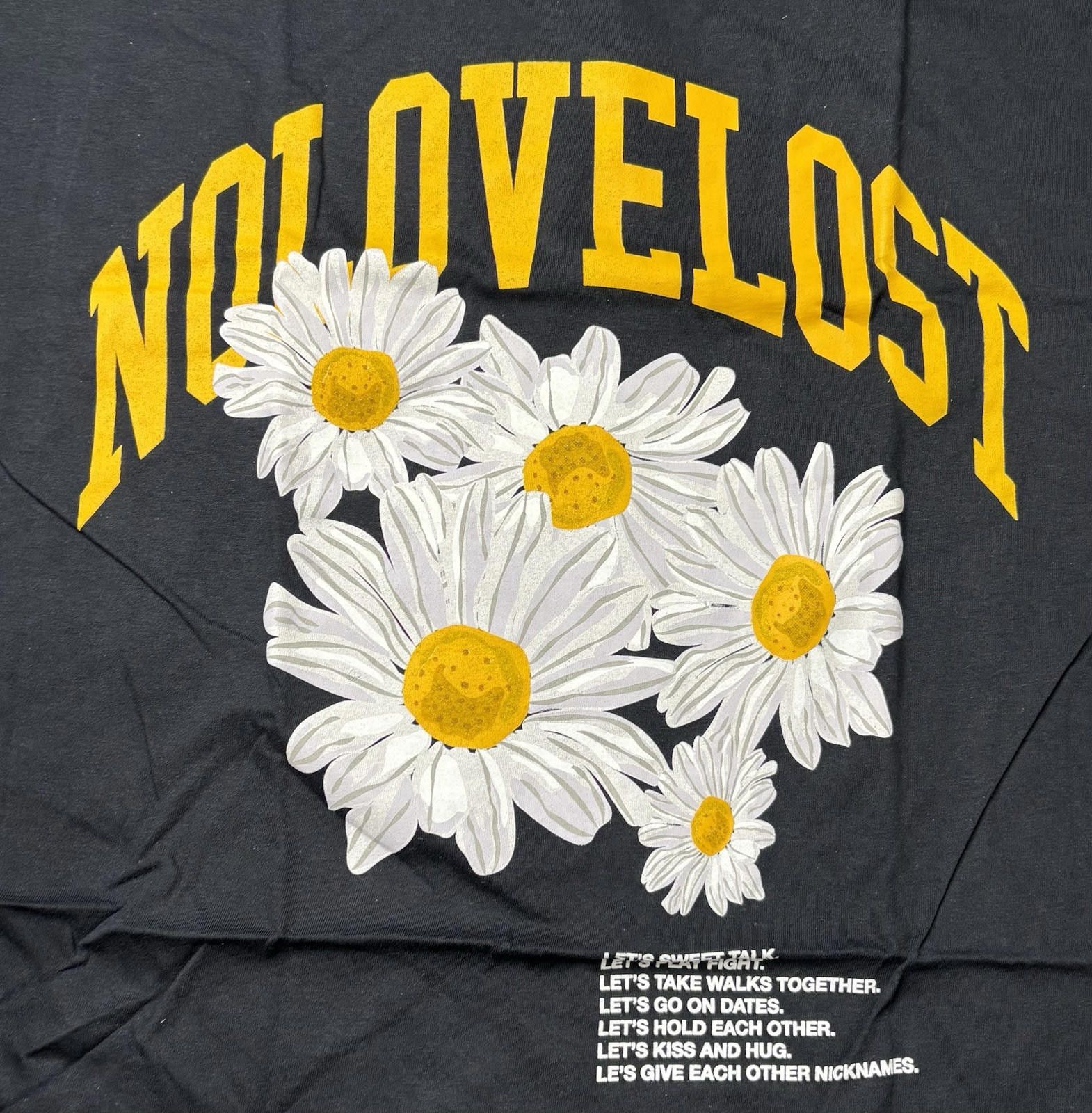 rue21 Rue 21 T-Shirt Men's Large No Love Lost Flowers Cotton Size US L / EU 52-54 / 3 - 5 Thumbnail