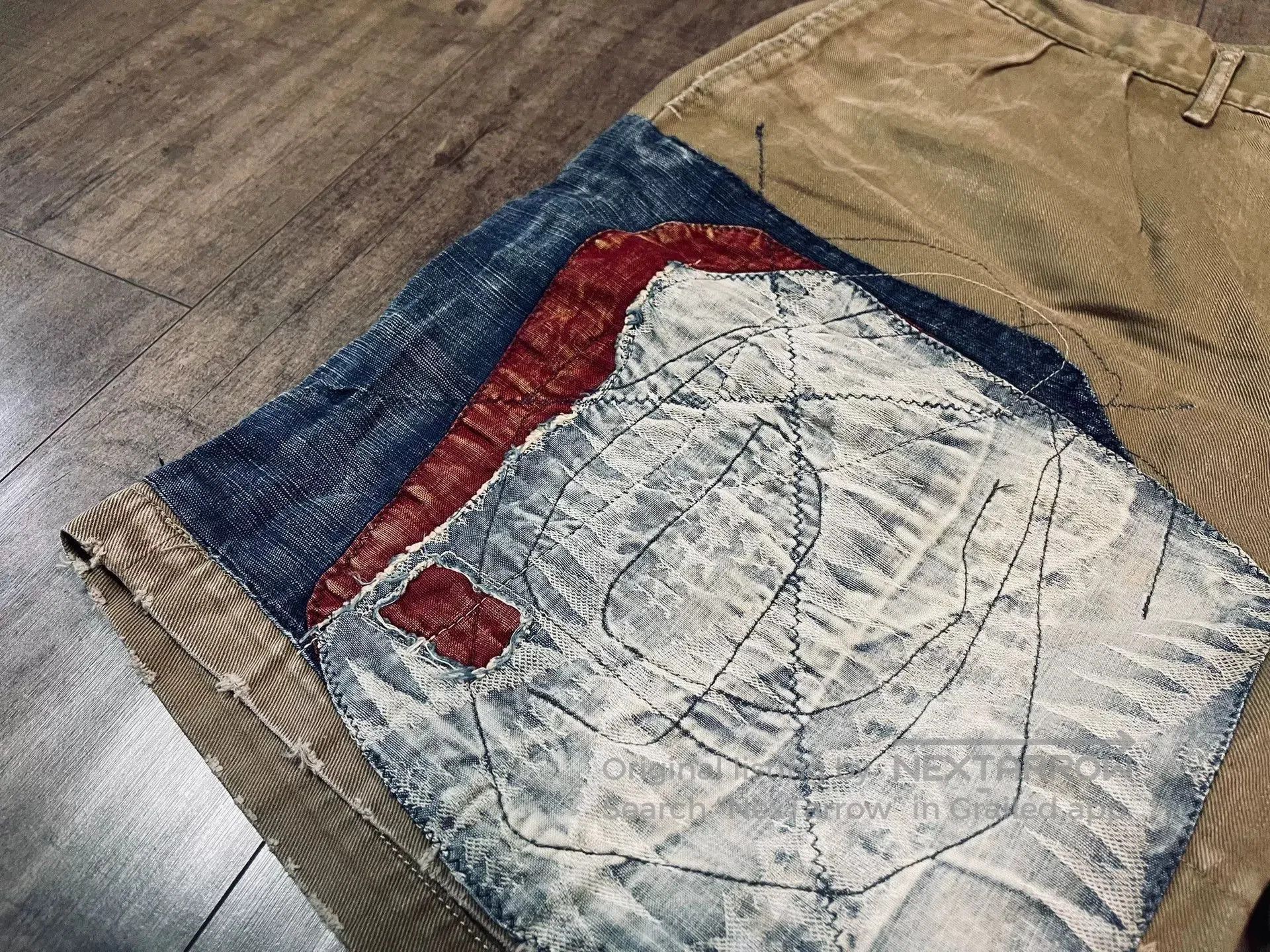 Kapital Kapital Vintage Patchwork Casual Shorts. Size US 34 / EU 50 - 3 Thumbnail