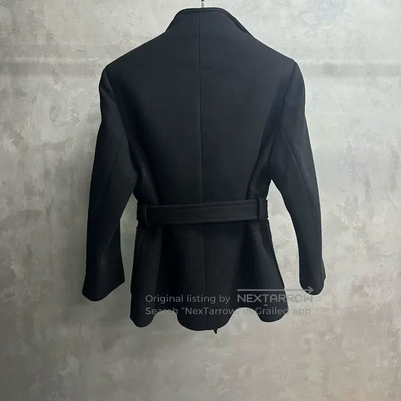 Louis Vuitton Louis Vuitton Black Solid Hooded Double Breasted Midi Coat Size XS / US 0-2 / IT 36-38 - 6 Thumbnail