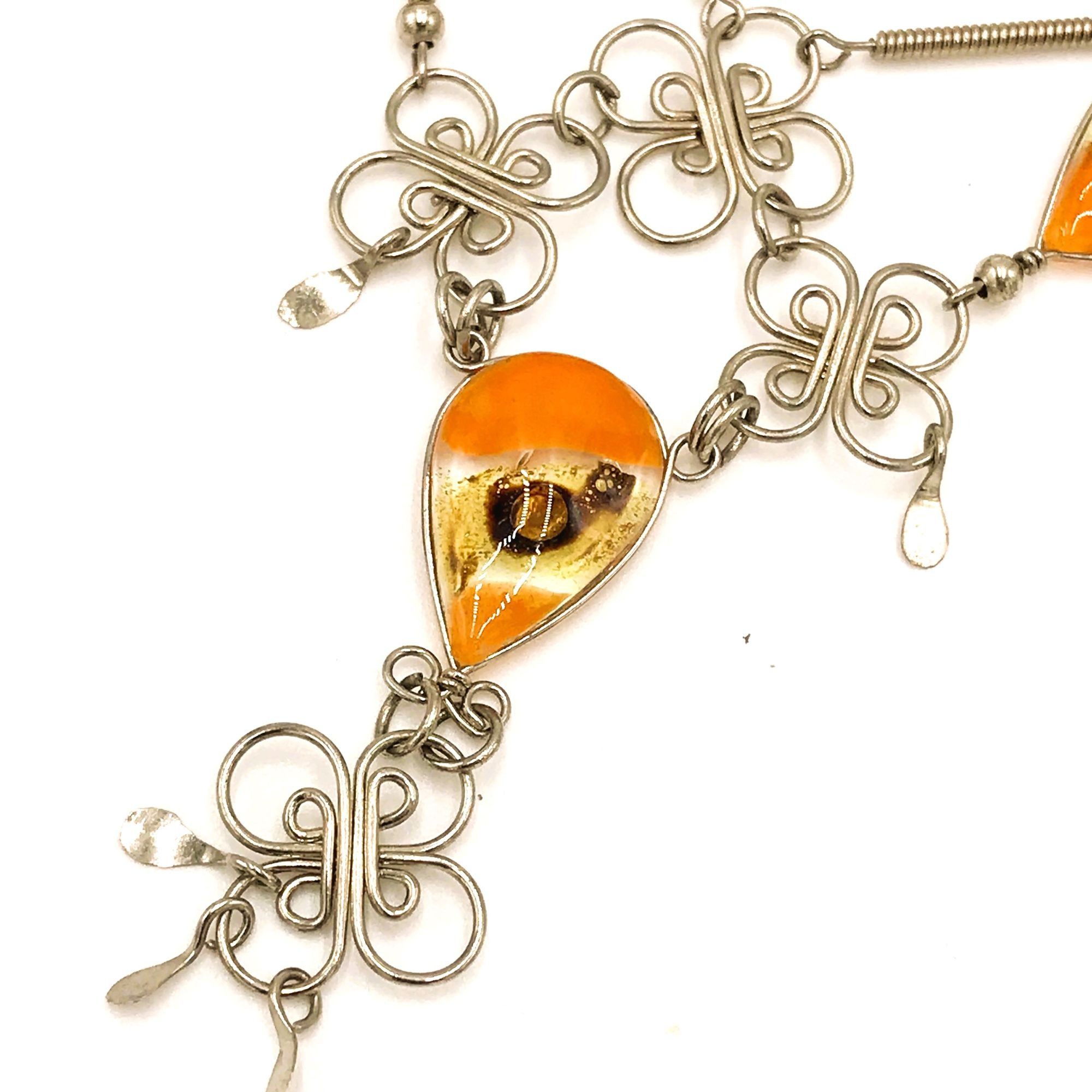 Other Third Eye Orange Necklace Handmade Boho Bohemian Hippie Size ONE SIZE - 3 Thumbnail