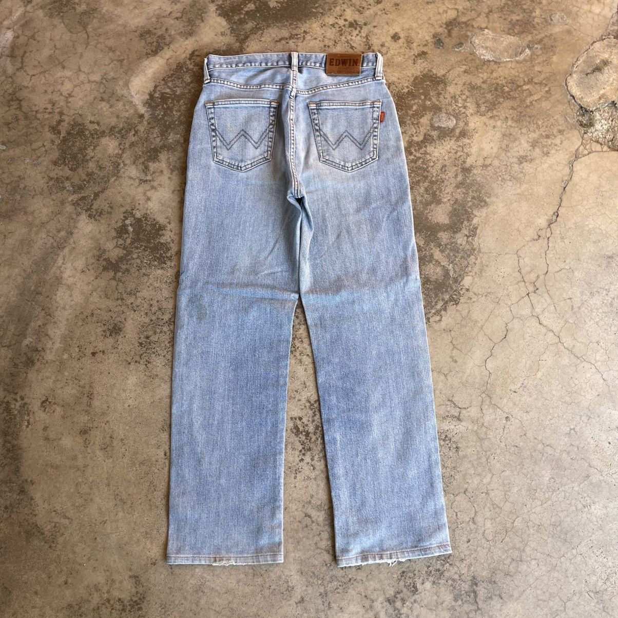 Edwin 🔥Vintage Edwin 643 Stoned Washed Ripped Distress Denim Jeans Size US 29 - 4 Thumbnail