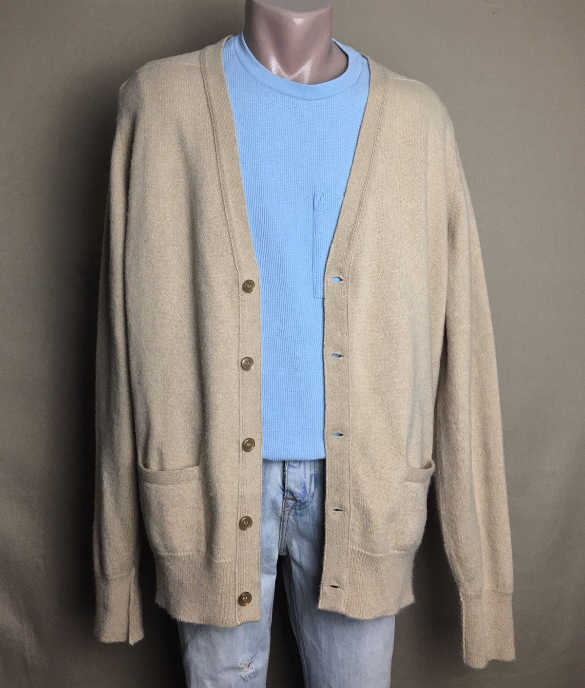 William Lockie William Lockie Scotland Camelhair Cardigan Sweater 44” 112cm Size US L / EU 52-54 / 3 - 2 Thumbnail