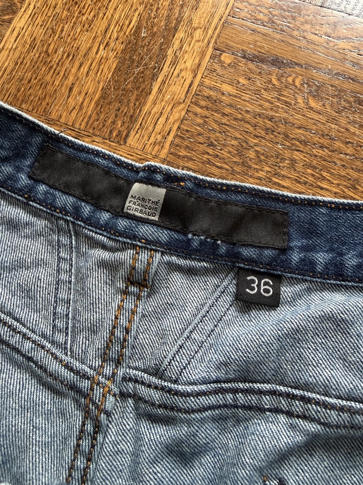 Marithe + Francois Girbaud Vintage Marithe Francois Girbaud Denim Jean Shorts Jorts Size US 36 / EU 52 - 5 Thumbnail