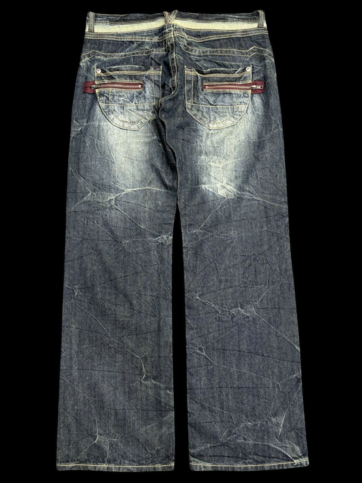 Japanese Brand 💥Insane Japan Fashion💥Daily Topics Loose Denim F512 Size US 36 / EU 52 - 2 Thumbnail