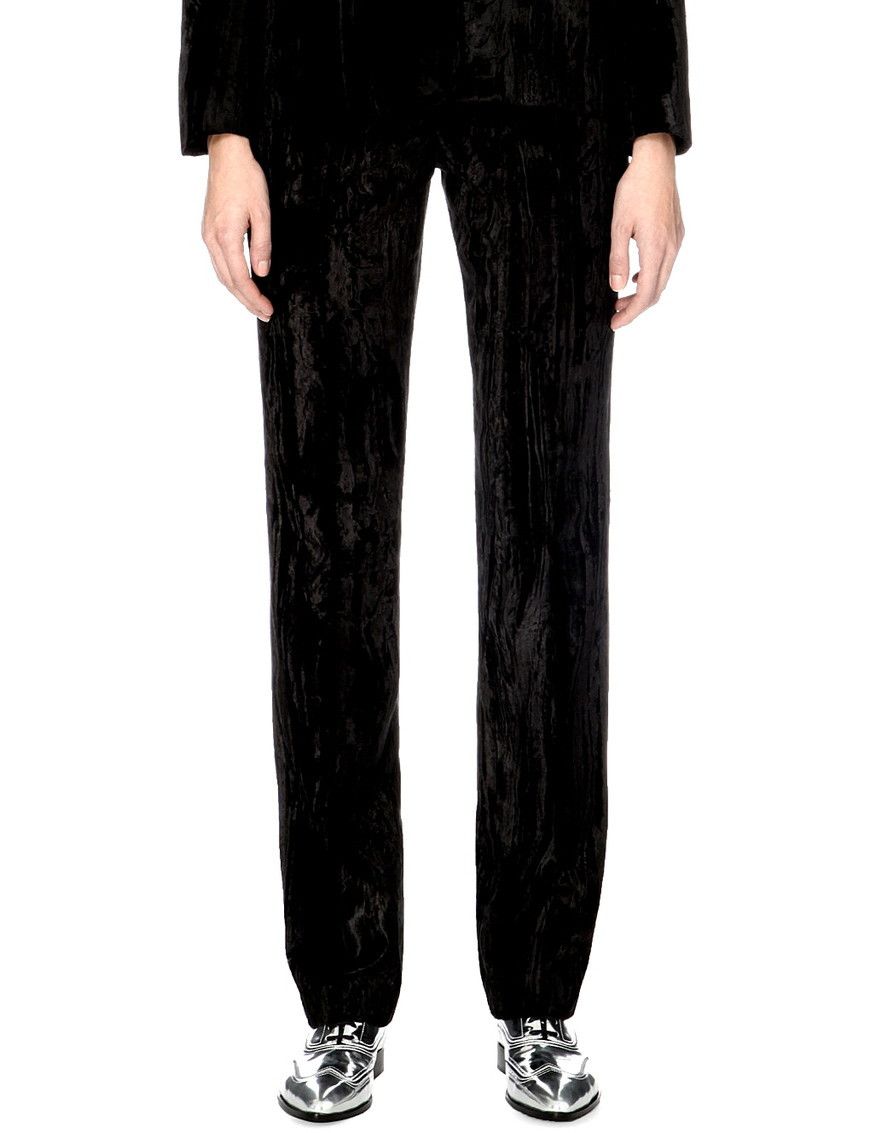 Rick Owens Rick Owens NOIR velvet Tapered PANTS Size US 28 / EU 44 - 6 Thumbnail