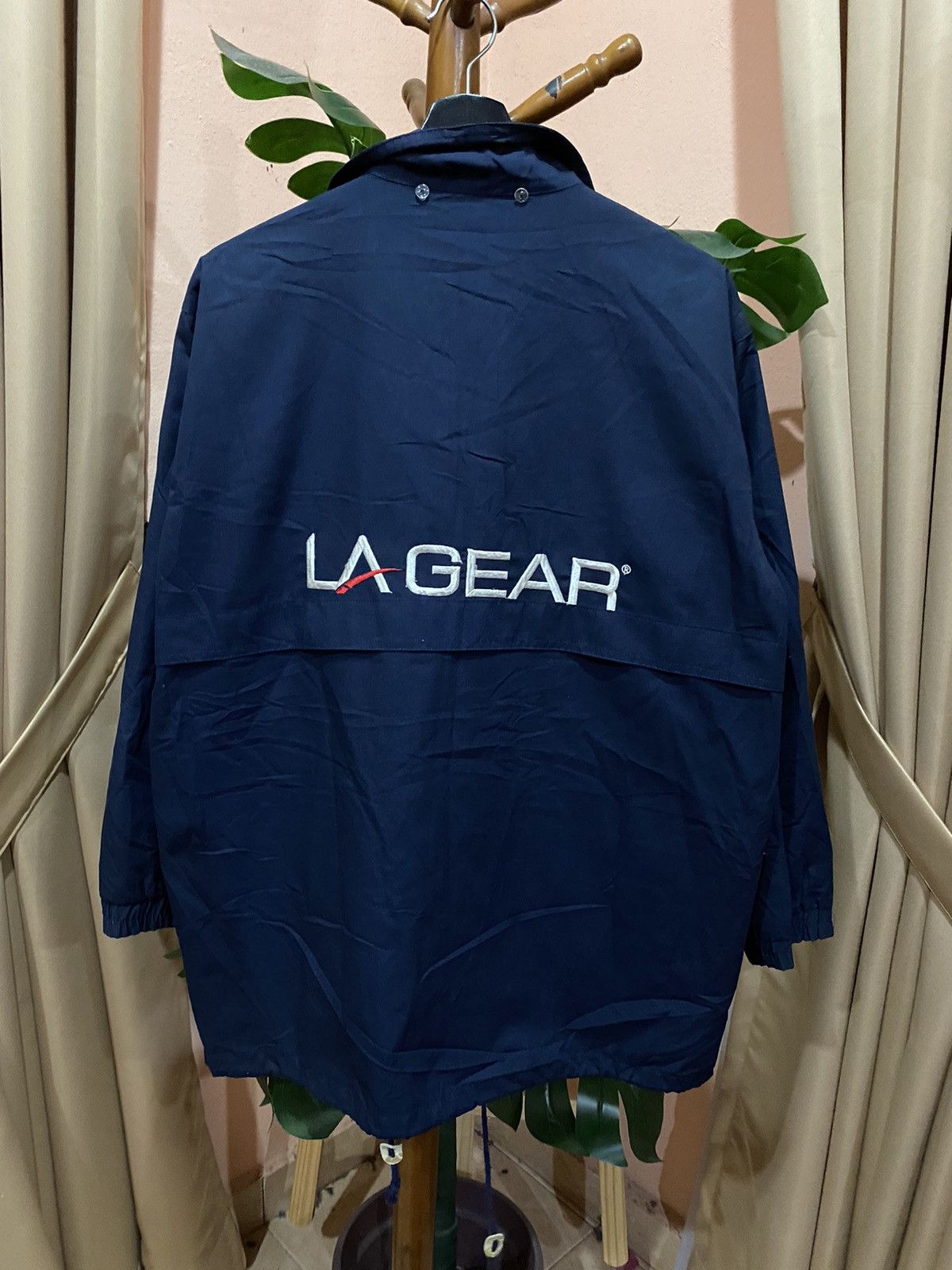 La Gear LA Gear Navy Blue Jacket – Vintage Sportswear Windbreaker Size US M / EU 48-50 / 2 - 1 Thumbnail