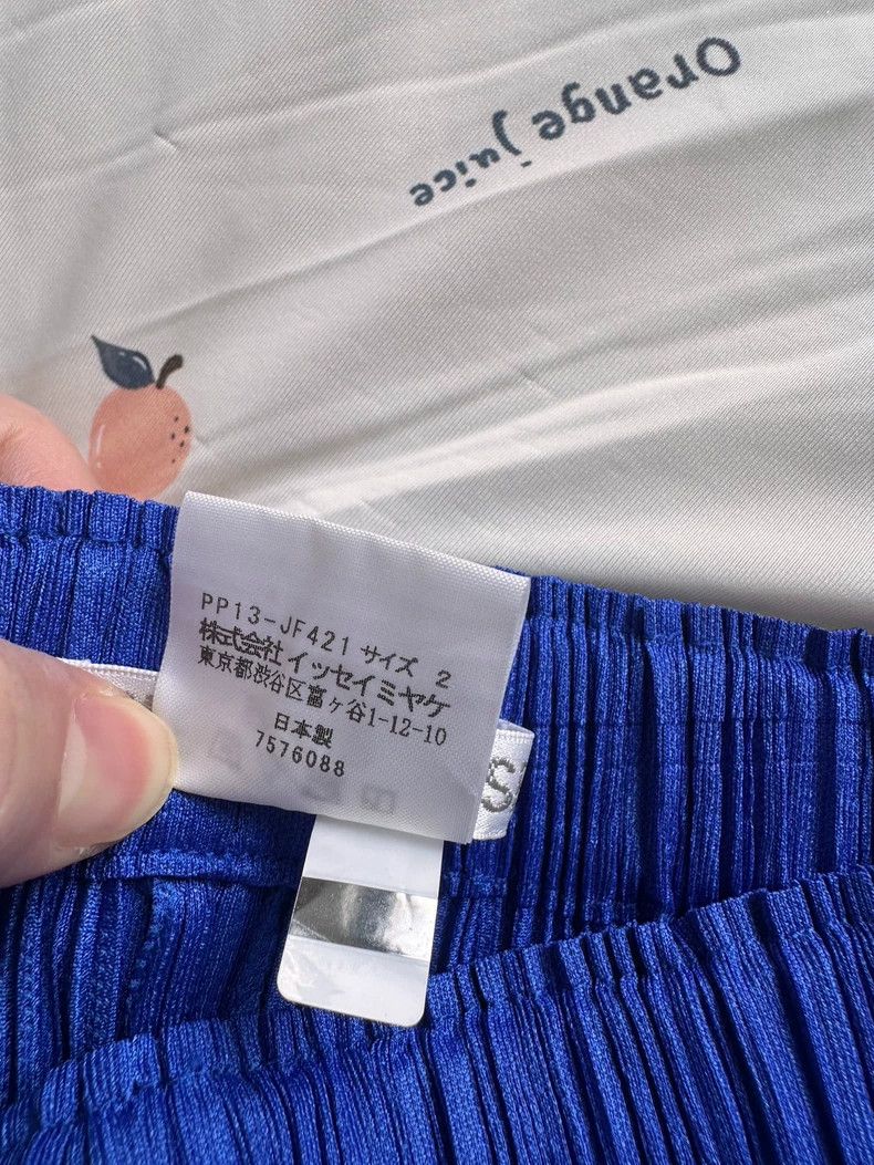 Issey Miyake Issey Miyake size:2 Blue pleated puff pants Size 31" - 9 Thumbnail