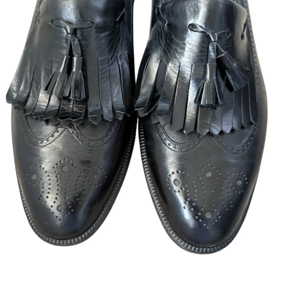 Bruno Magli Bruno Magli Leather Wingtip Tassel Classic Loafers Size US 9.5 / EU 42-43 - 6 Thumbnail