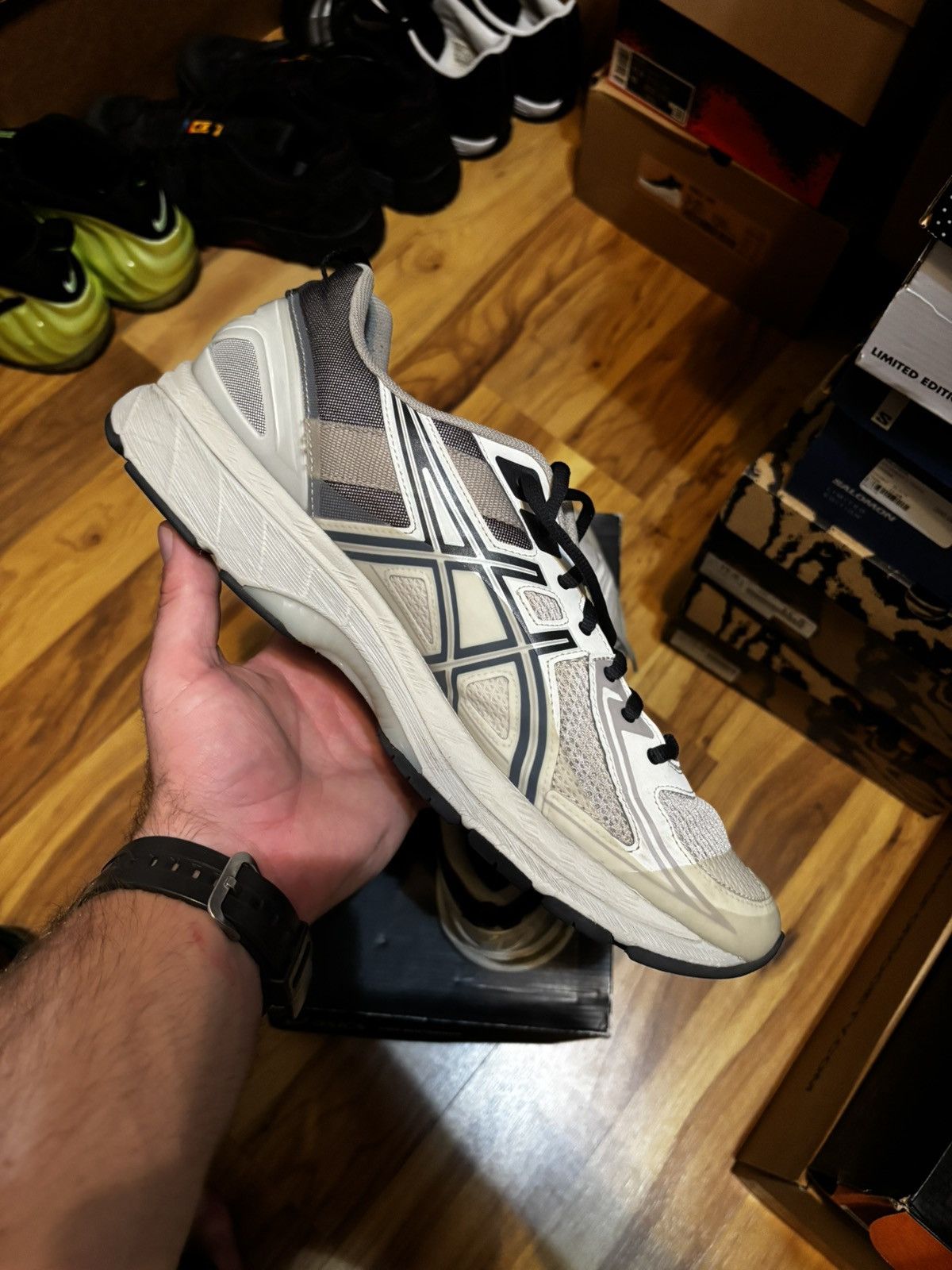 Asics × Kiko Kostadinov Asics x Kiko Kostadinov Gel-Burz 1 Birch Size US 12 / EU 45 - 5 Thumbnail
