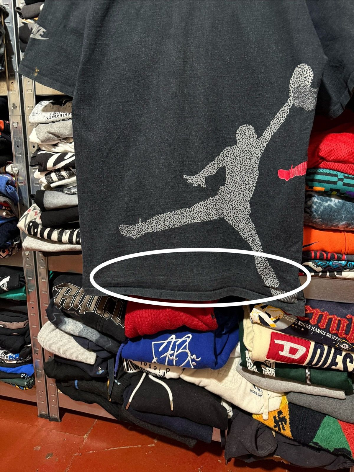 Jordan Brand Vintage 90’s Nike Air Jordan Big Logo Retro T-Shirt Y2K Hype Size US XL / EU 56 / 4 - 14 Thumbnail