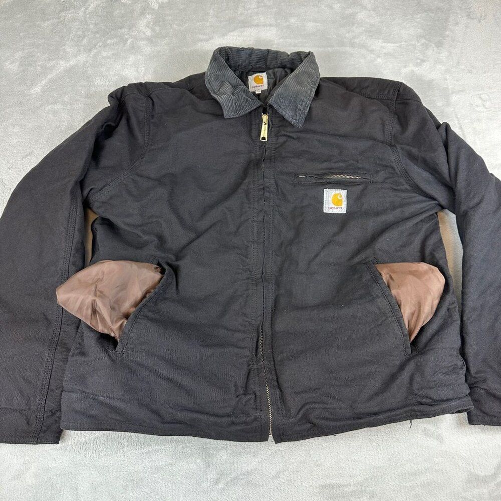 Carhartt Carhartt Black Re-work Detroit Jacket Grey Collar Men's Siz Size US XL / EU 56 / 4 - 7 Thumbnail