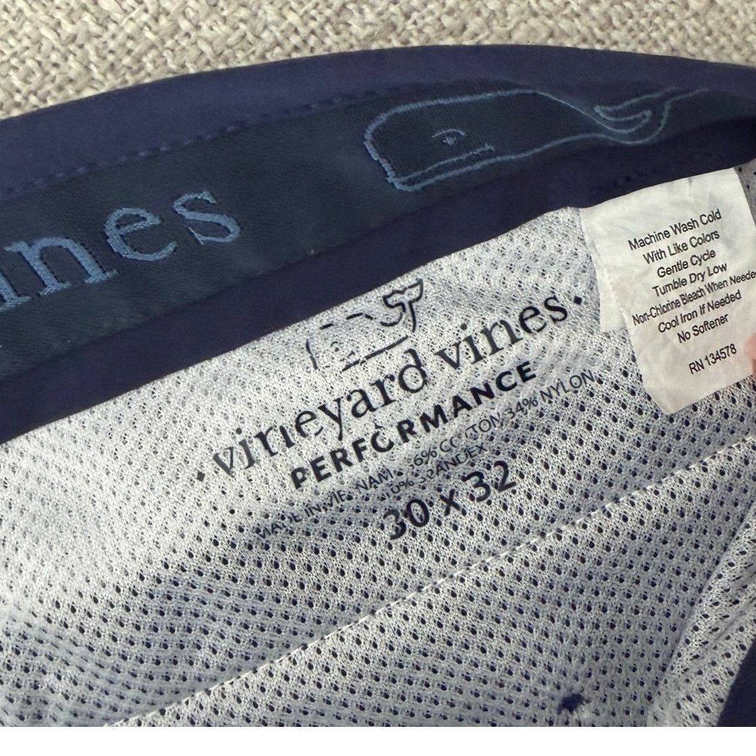 Vineyard Vines Vineyard Vines Navy Blue Performance Chino Golf Pants 30x32 Size US 30 / EU 46 - 2 Thumbnail
