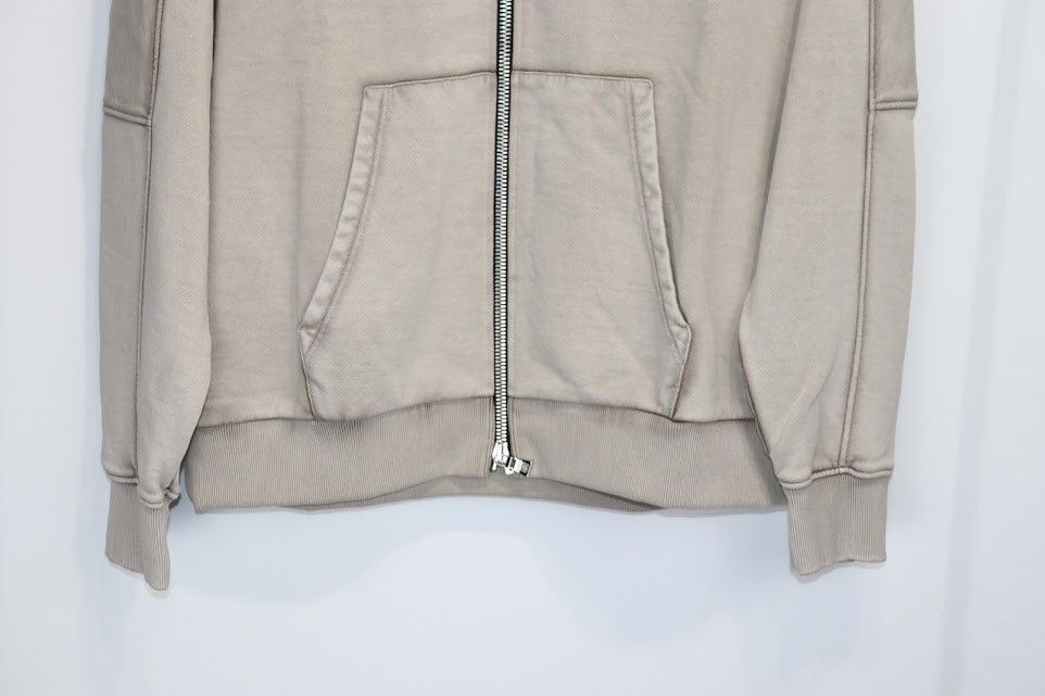 Balmain o1rshd1 Classic Zip Up Hoodie in Beige Size US M / EU 48-50 / 2 - 4 Thumbnail