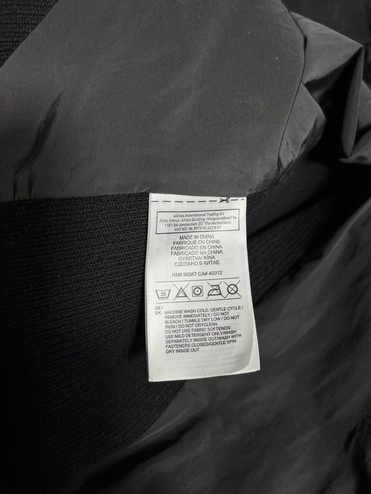 Adidas × Stella McCartney Adidas x Stella McCartney Woman Black Gray Moto Biker Jacket Size L / US 10 / IT 46 - 10 Thumbnail