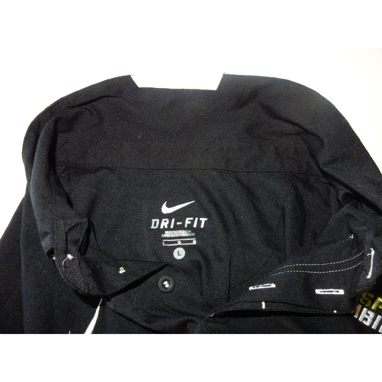 Nike Nike Men's Polo Shirt L Black Short Sleeve Polo Shirt Sparq Football Size US L / EU 52-54 / 3 - 5 Thumbnail