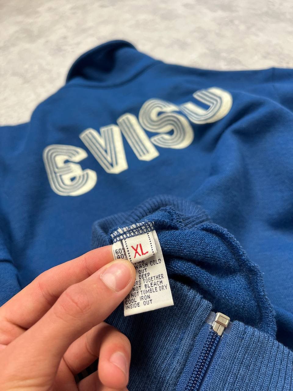 Evisu Vintage Evisu Zip Sweater Big Logo Size US XL / EU 56 / 4 - 11 Thumbnail