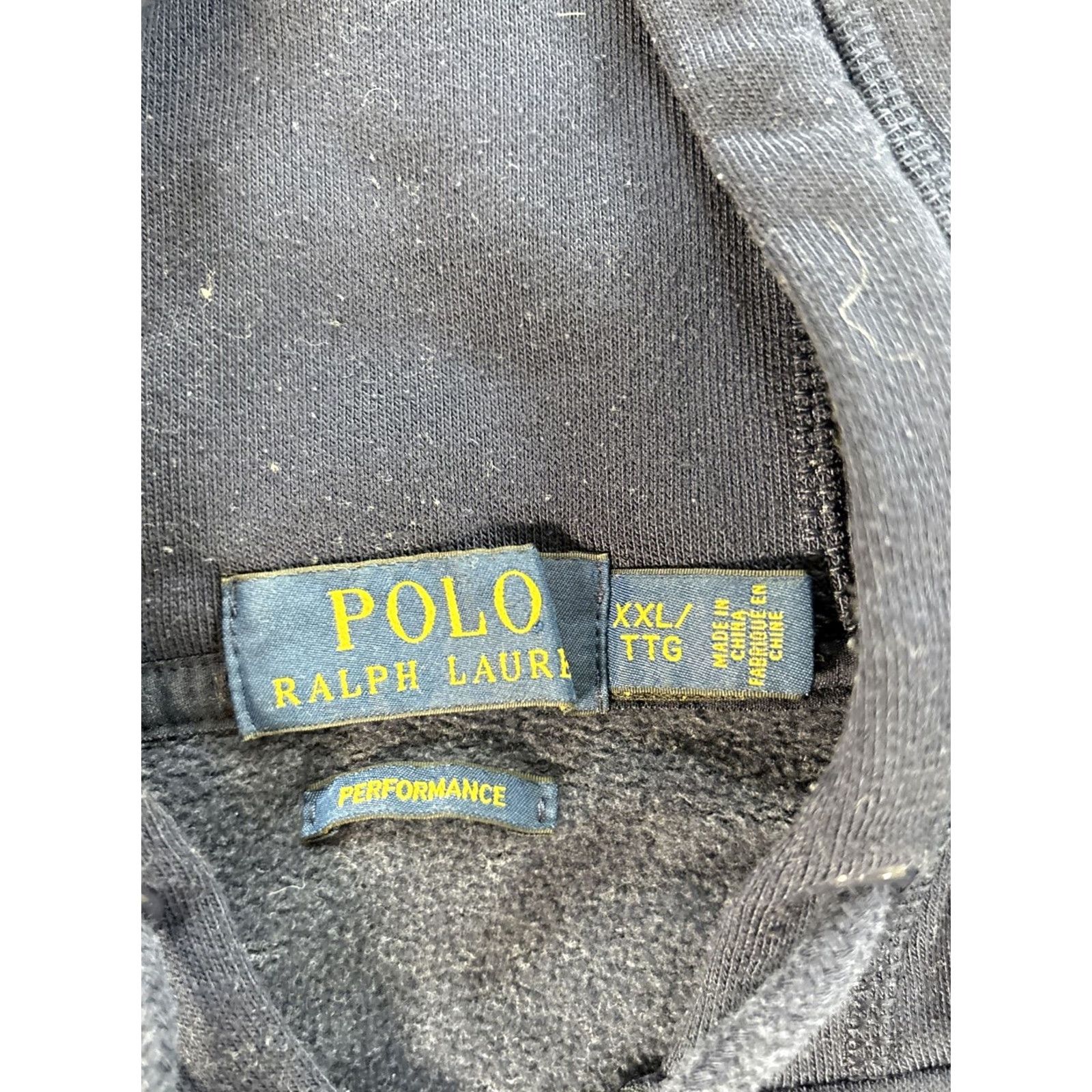 Polo Ralph Lauren Polo Ralph Lauren Hoodie Full Zip Mens 2XL Blue Cotton Polyester Jacket with Pockets Zipper Logo Size US XXL / EU 58 / 5 - 4 Thumbnail