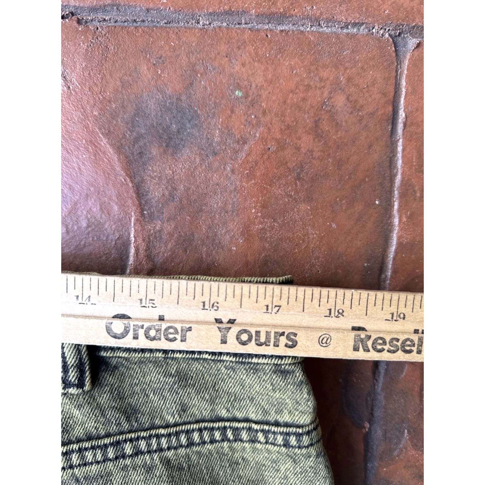 Bdg NWT BDG Baggy Oversized Denim Jean Men's Medium Green Denim Wide-Leg Casual Grunge Skater Pockets Badge Logo Zipper Button Size US 31 - 6 Thumbnail