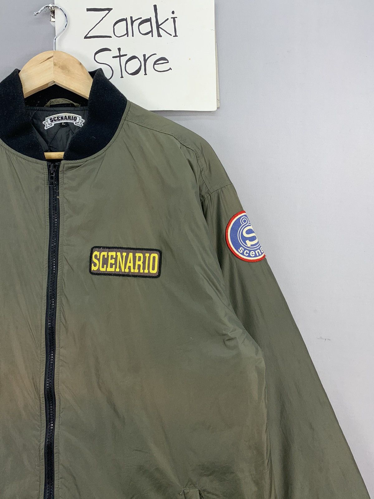 Vintage Vintage 90s Japan Scenario Patches Bomber Flight Jacket Size US XL / EU 56 / 4 - 5 Thumbnail