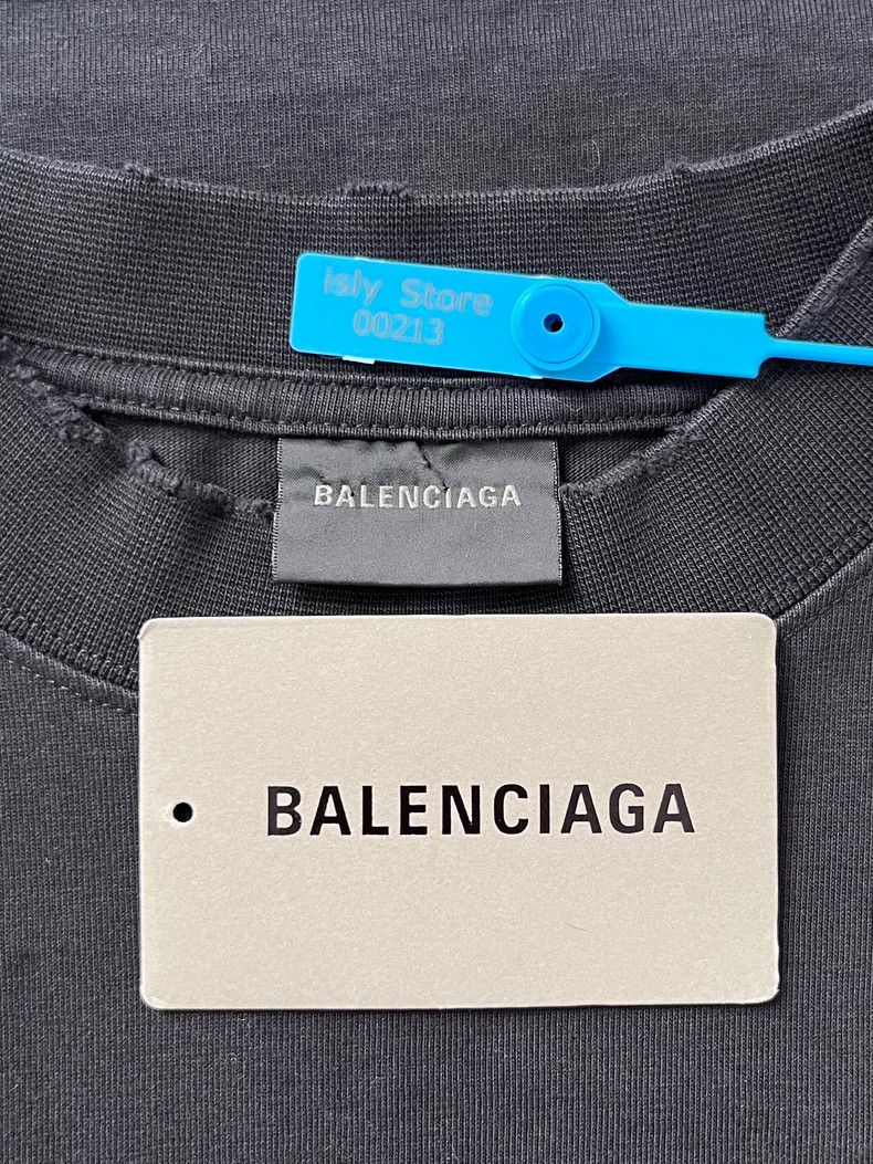 Balenciaga Balenciaga Letter Print Crew Neck Pullover Short Sleeve T- Size US S / EU 44-46 / 1 - 4 Thumbnail