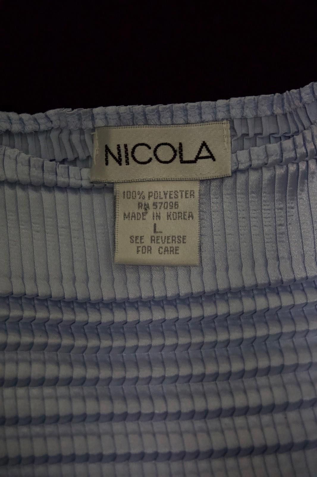 Nicole Club NICOLA Stretchy Sleeveless Mockneck Top (LARGE) Size L / US 10 / IT 46 - 8 Thumbnail
