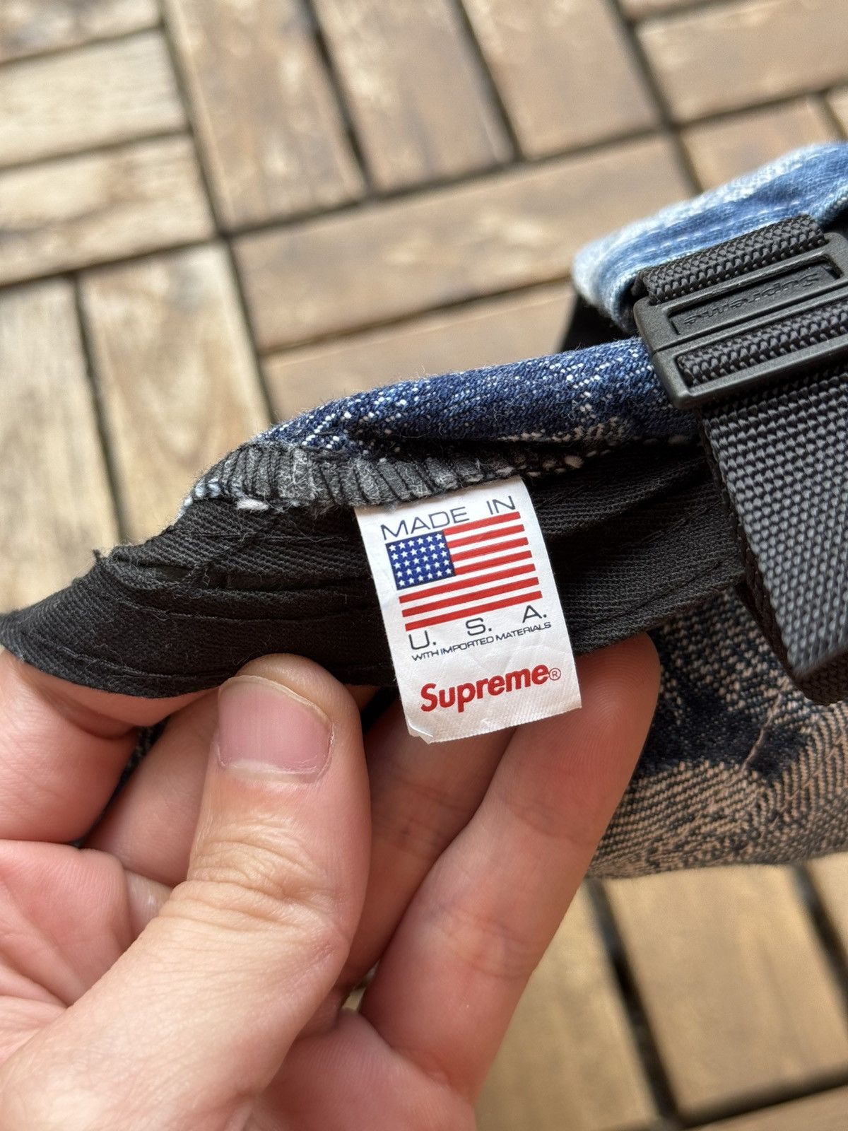 Supreme 🔥 Supreme Jacquard Flame Denim Cap – Blue (SS23) Size ONE SIZE - 5 Thumbnail