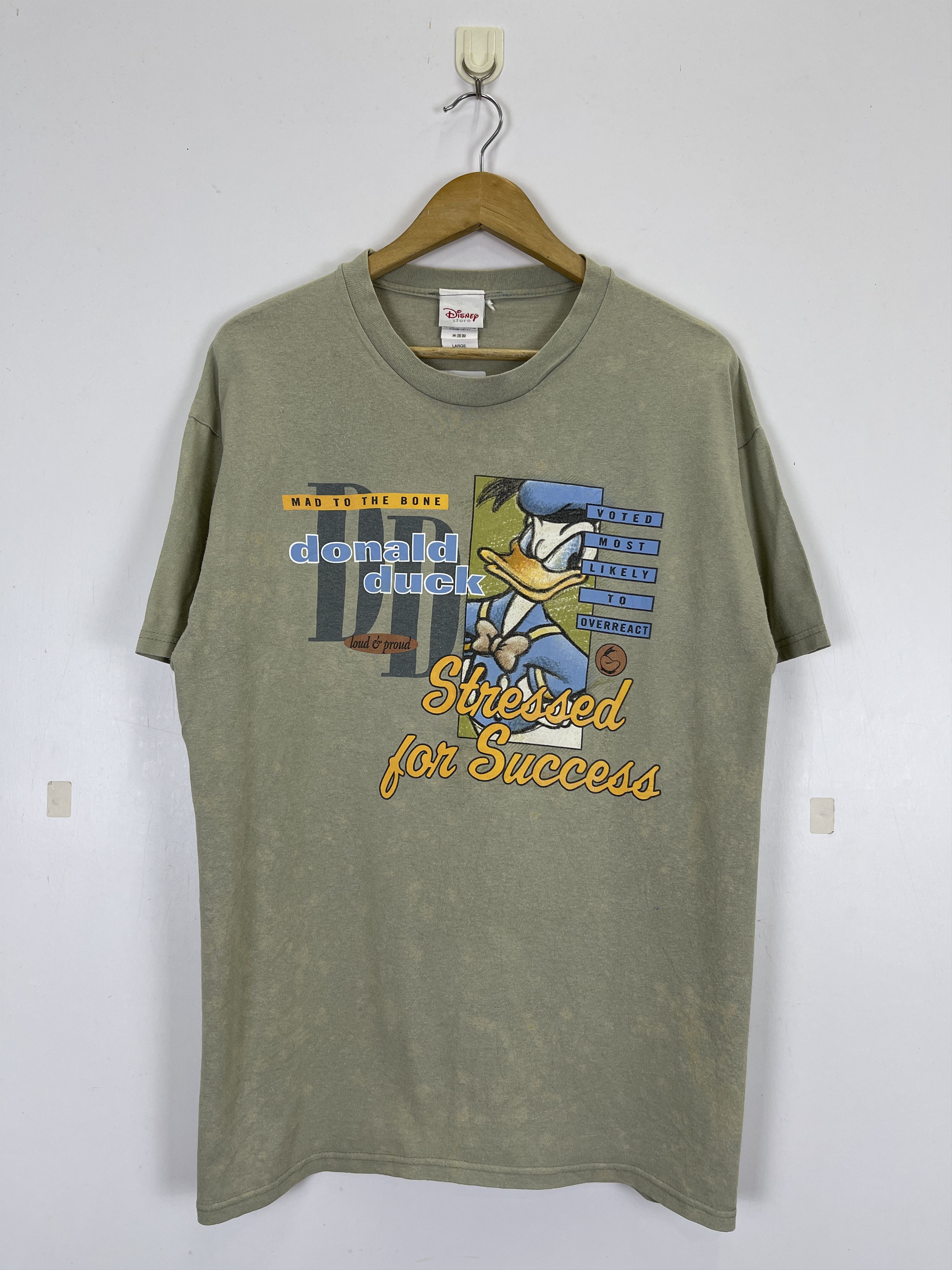 Disney Vintage 90s Disney Donald Duck T-Shirt TA0433 Size US L / EU 52-54 / 3 - 1 Thumbnail
