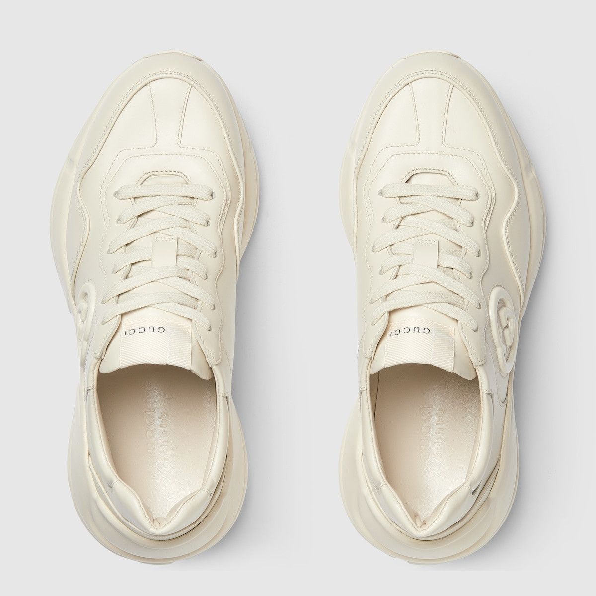Gucci oc11z1025 Rhyton Sneakers in Ivory Size US 10 / IT 40 - 4 Thumbnail