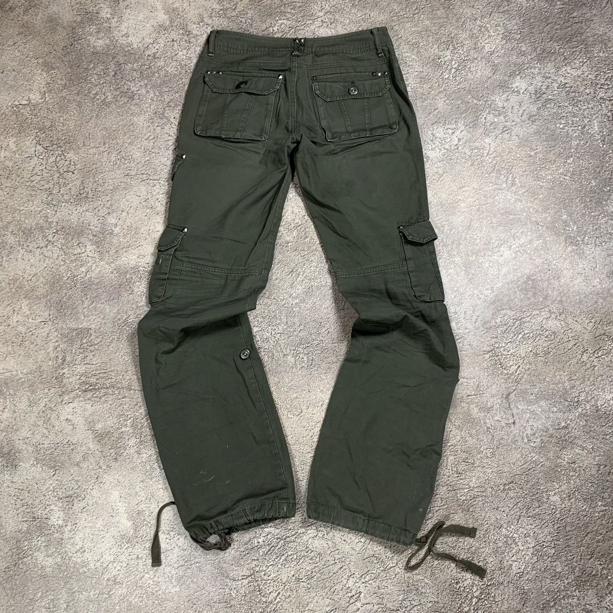 Vintage Vintage 90s Baggy Cargo Pants Parachute Flared Streetwear 27 Size 27" / US 4 / IT 40 - 6 Thumbnail