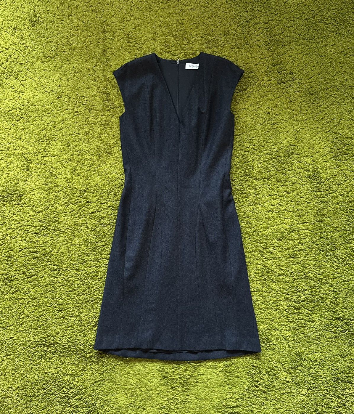 Designer × Yves Saint Laurent A/W 2010 Yves Saint Laurent YSL by Stefano Pilati wool dress Size S / US 4 / IT 40 - 1 Thumbnail