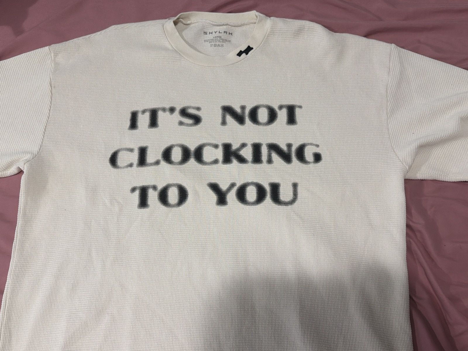 SKYLRK Skylrk Thermal Longsleeve ‘IT’S NOT CLOCKING TO YOU’ Size US L / EU 52-54 / 3 - 2 Thumbnail