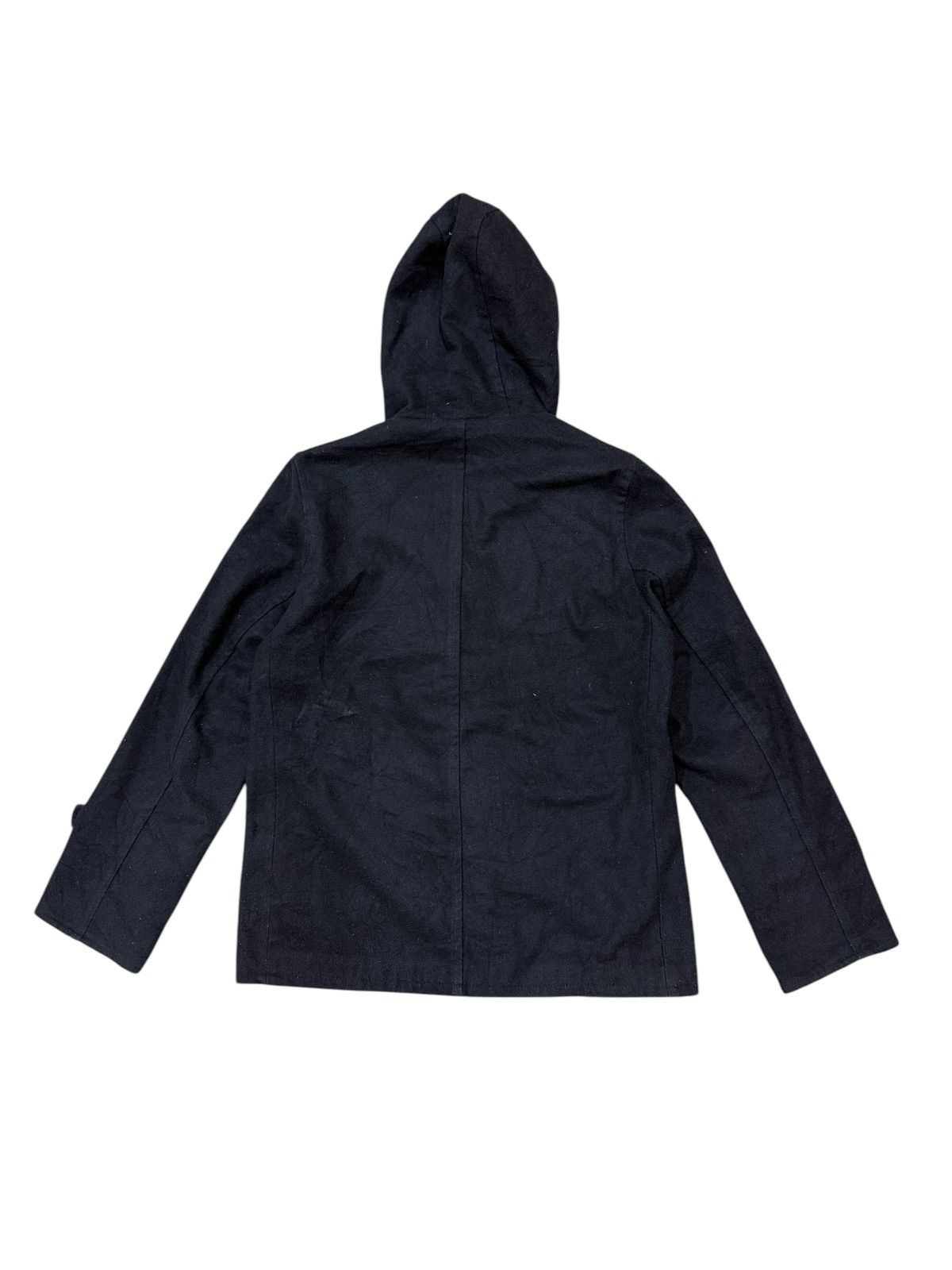 Japanese Brand Vintage Fatigues Fleece Sherpa Hoodie Wool Duffle Jacket Size US M / EU 48-50 / 2 - 2 Thumbnail