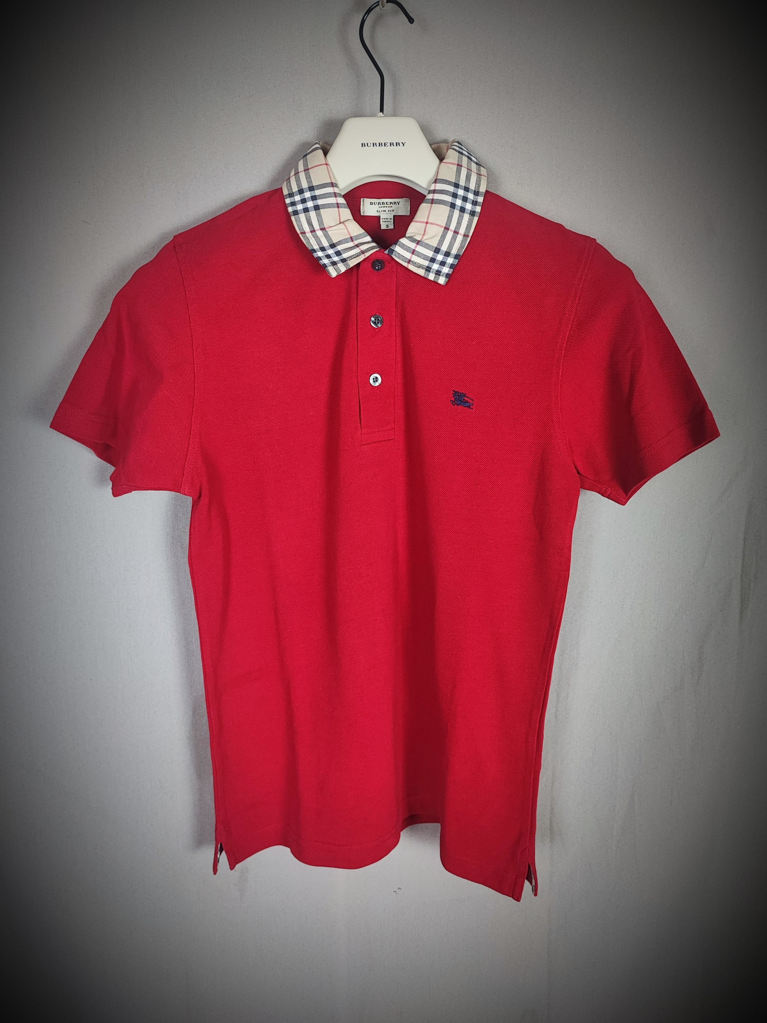 Burberry Burberry Polo S red Size US S / EU 44-46 / 1 - 2 Thumbnail