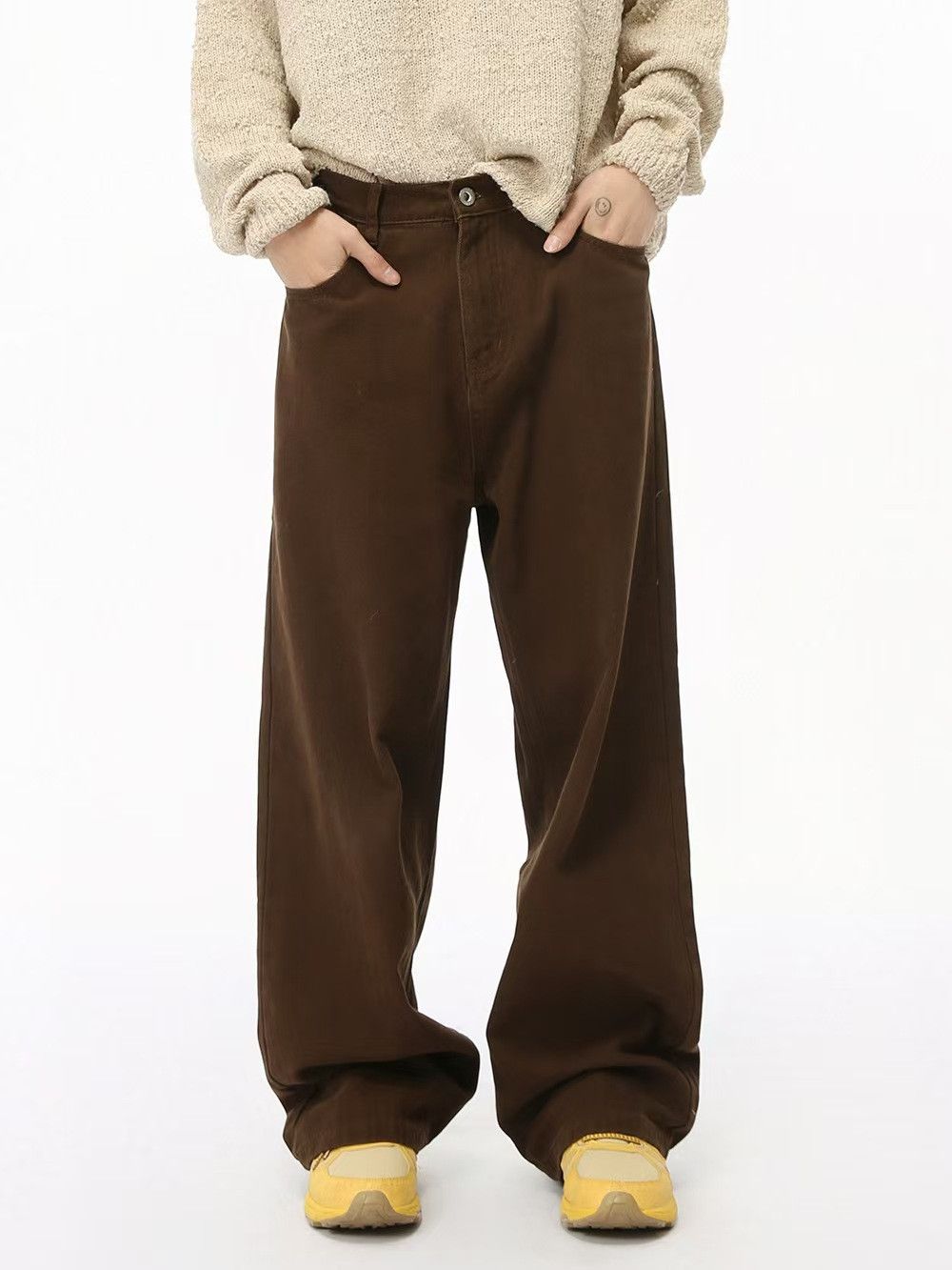 Japanese Brand × Jean Vintage loose casual straight leg jeans Size US 30 / EU 46 - 1 Thumbnail