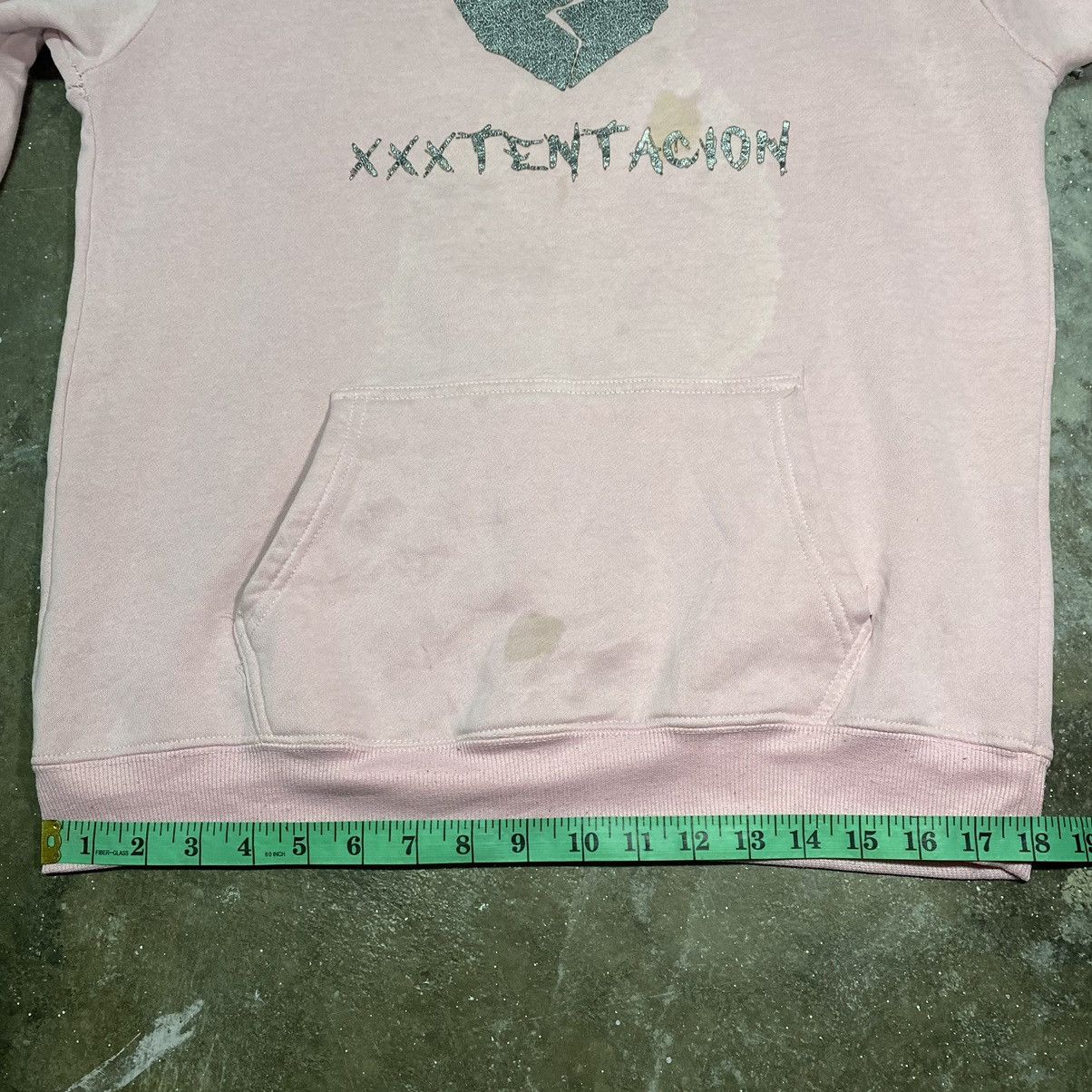 Band Tees × Rap Tees RARE🔥 XXXTENTACION PINK HOODIE Size US M / EU 48-50 / 2 - 13 Thumbnail