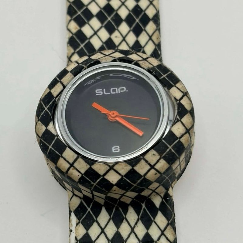 Other Black Plaid Slap Watch Size ONE SIZE - 3 Thumbnail