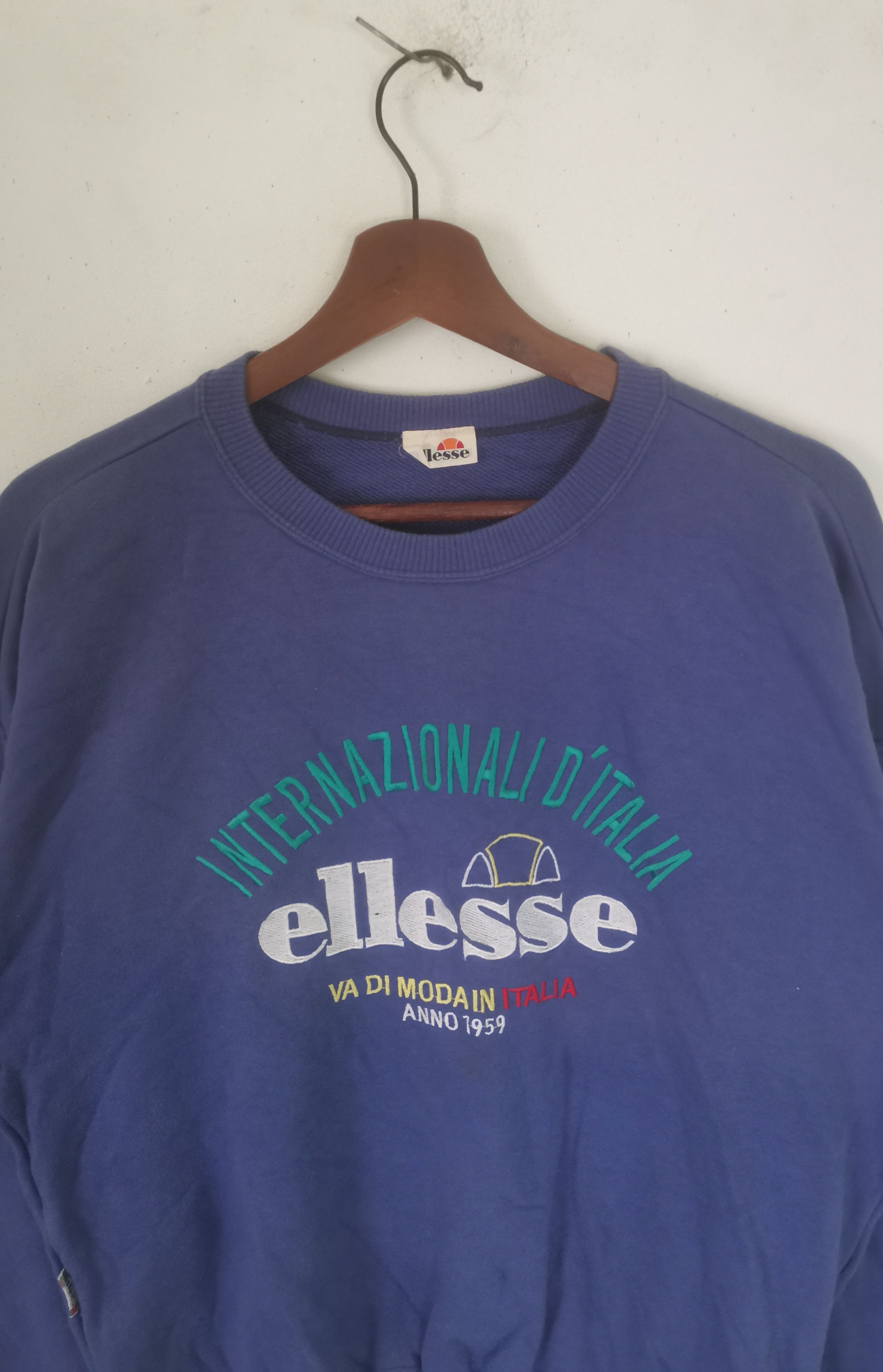Ellesse × Vintage Rare Vintage Ellesse sweatshirt purple colour Size M / US 6-8 / IT 42-44 - 2 Thumbnail