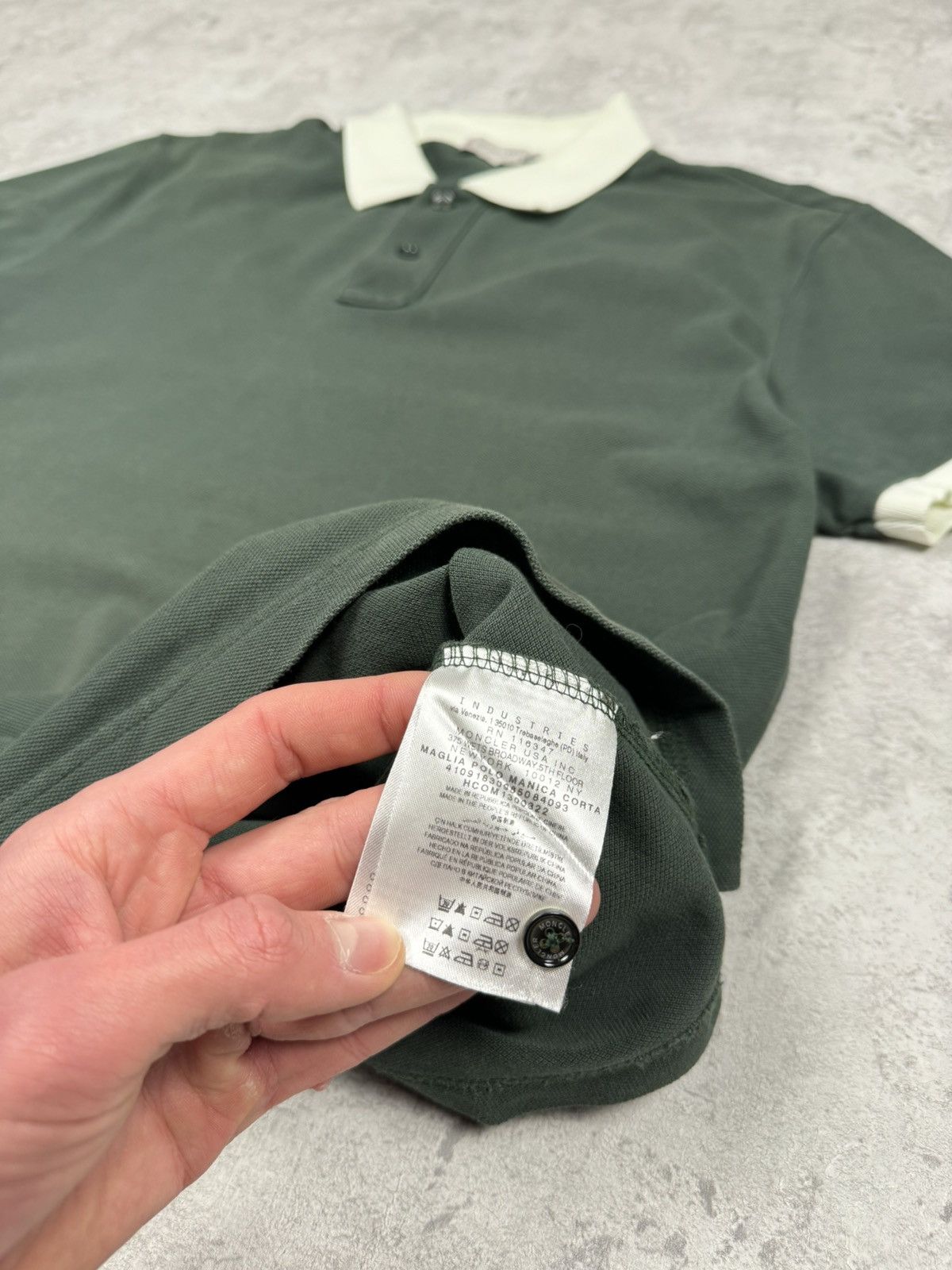 Moncler Moncler Polo T-shirt Green Size XL Size US XL / EU 56 / 4 - 14 Thumbnail