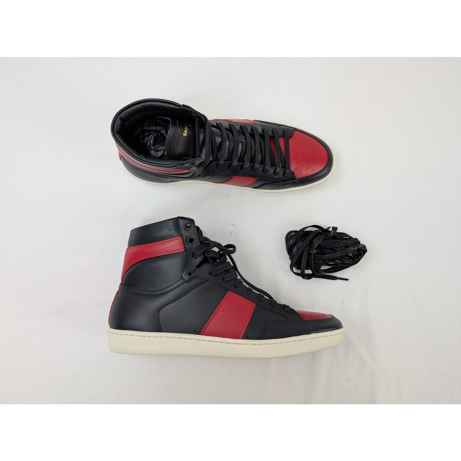 o1rshd1 Alpha Sigma SL10H Hi Top Sneakers in Red/Black