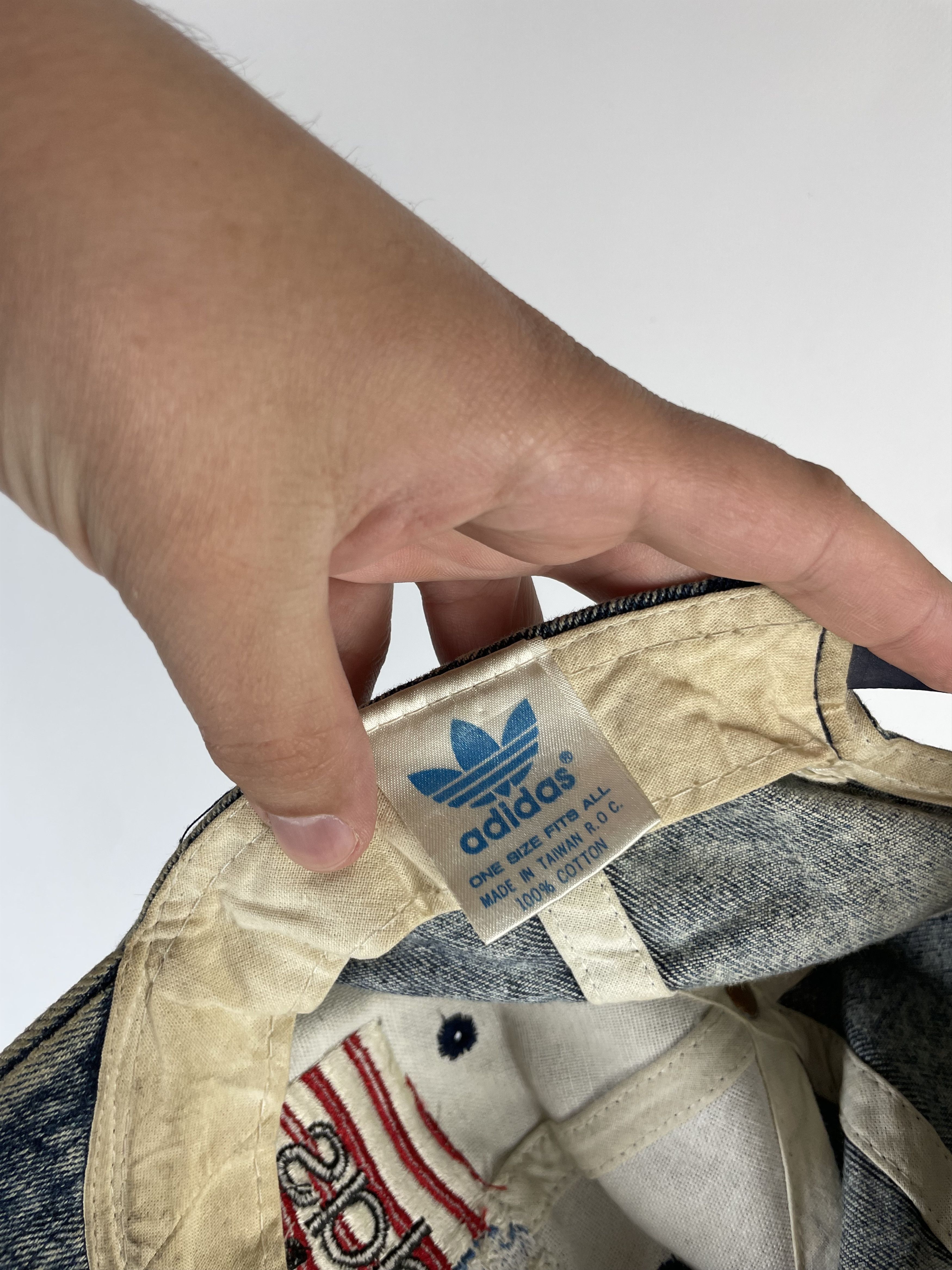 Adidas 90s Adidas Embroidered USA Flag Rare Vintage Denim Cap,Hat Size ONE SIZE - 6 Thumbnail