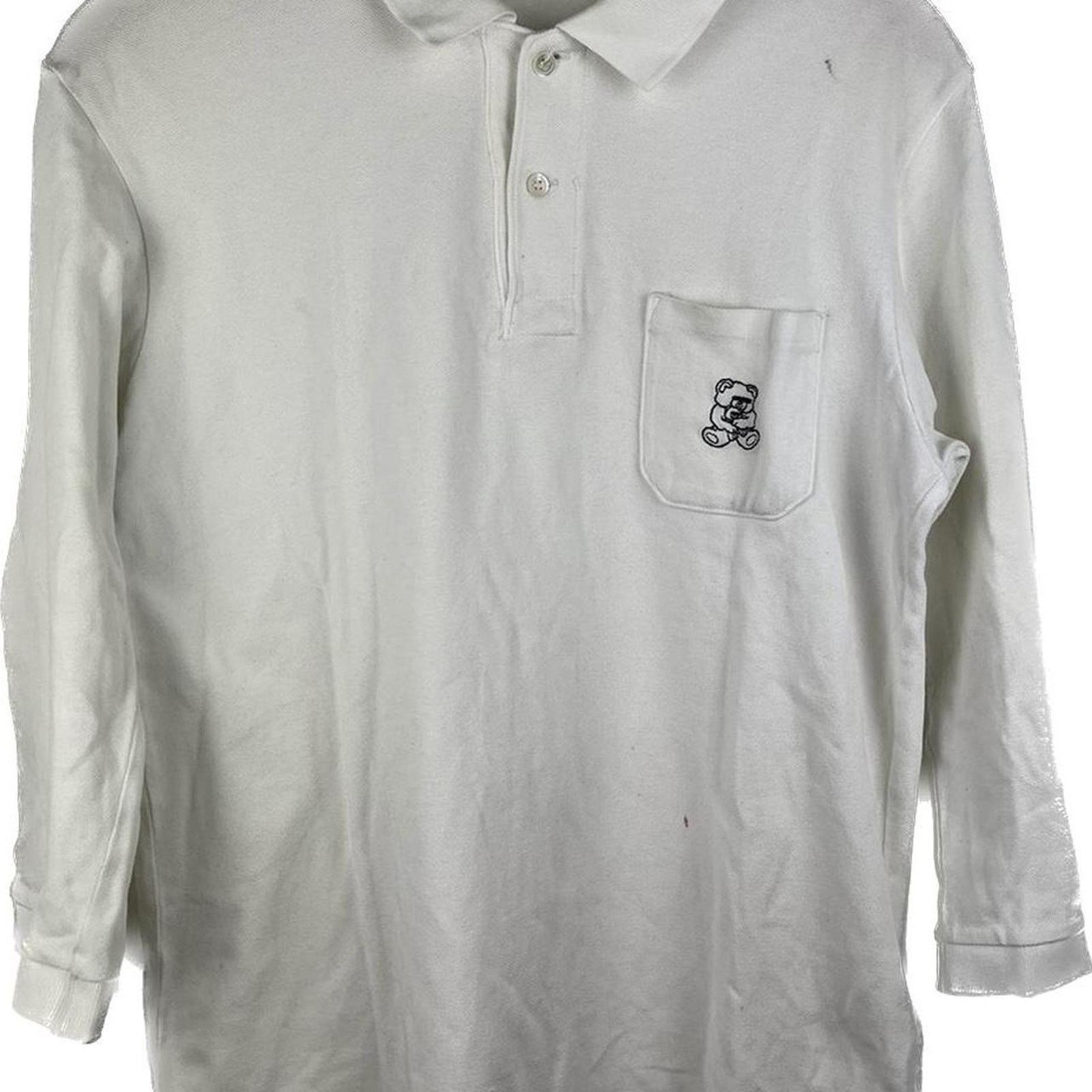 Undercover UNDERCOVER Blindfold Teddy Bear Embroidered 3/4 Sleeve Polo Size US L / EU 52-54 / 3 - 4 Thumbnail