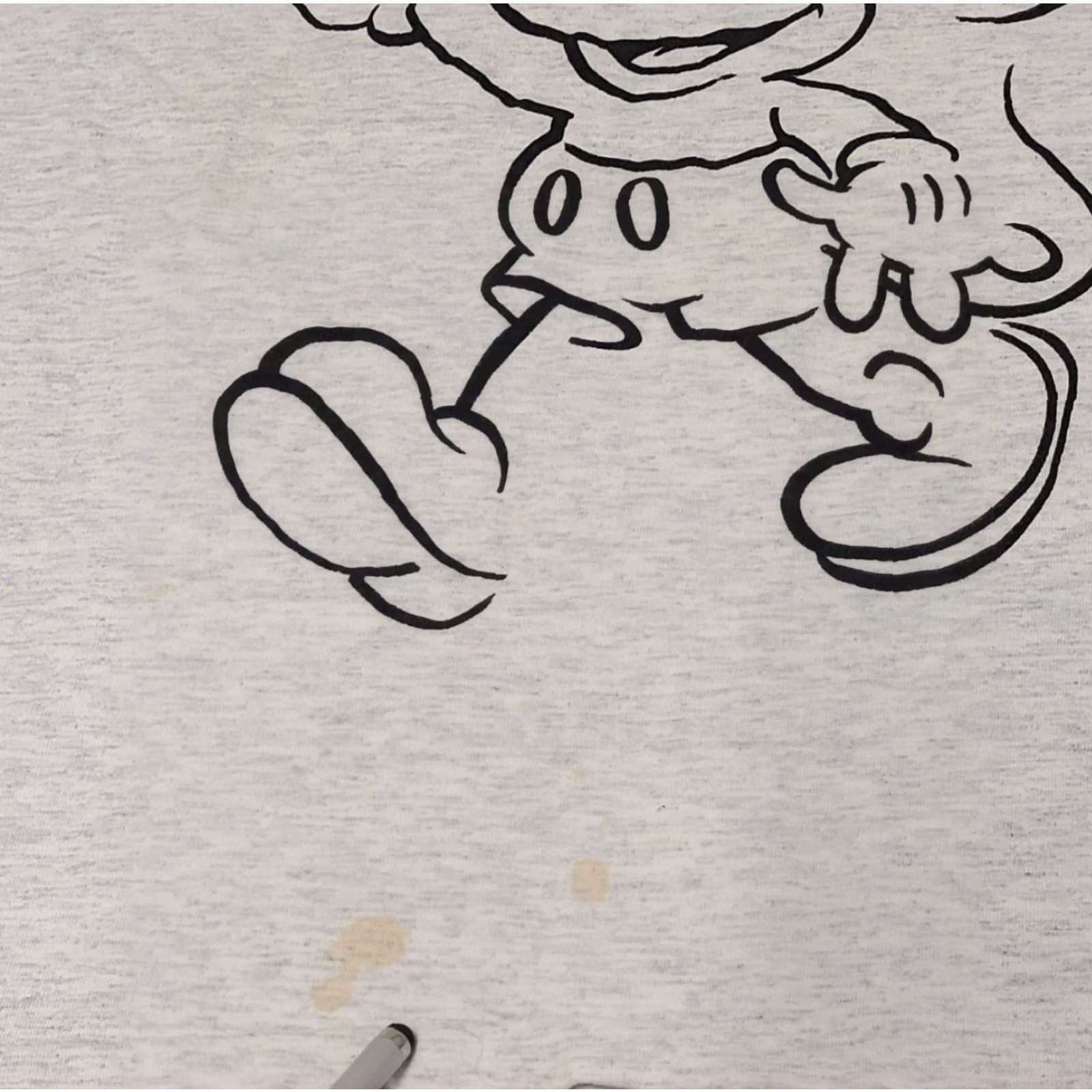 Disney VINTAGE Disney T-Shirt Mickey Mouse 90s USA Made Single Stitch Short Sleeve Crew Neck L Gray Mens 90s Graphic Logo Size US L / EU 52-54 / 3 - 3 Thumbnail