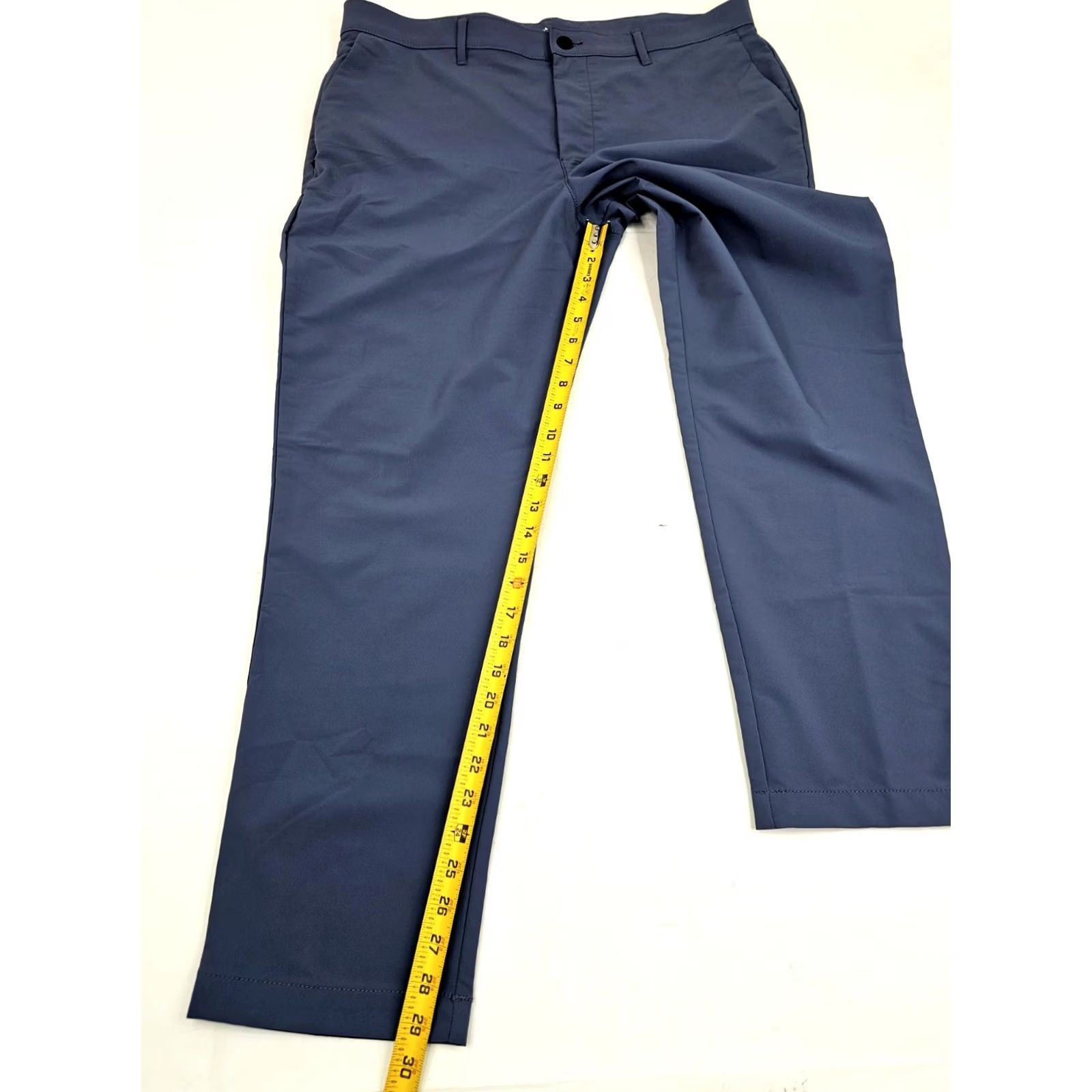 Banana Republic Banana Republic Performance Golf Flat Front Pants Men 40x29 Blue Regular Inseam 29 Khakis Solid Pockets Golf Theme Mens Size US 40 / EU 56 - 3 Thumbnail