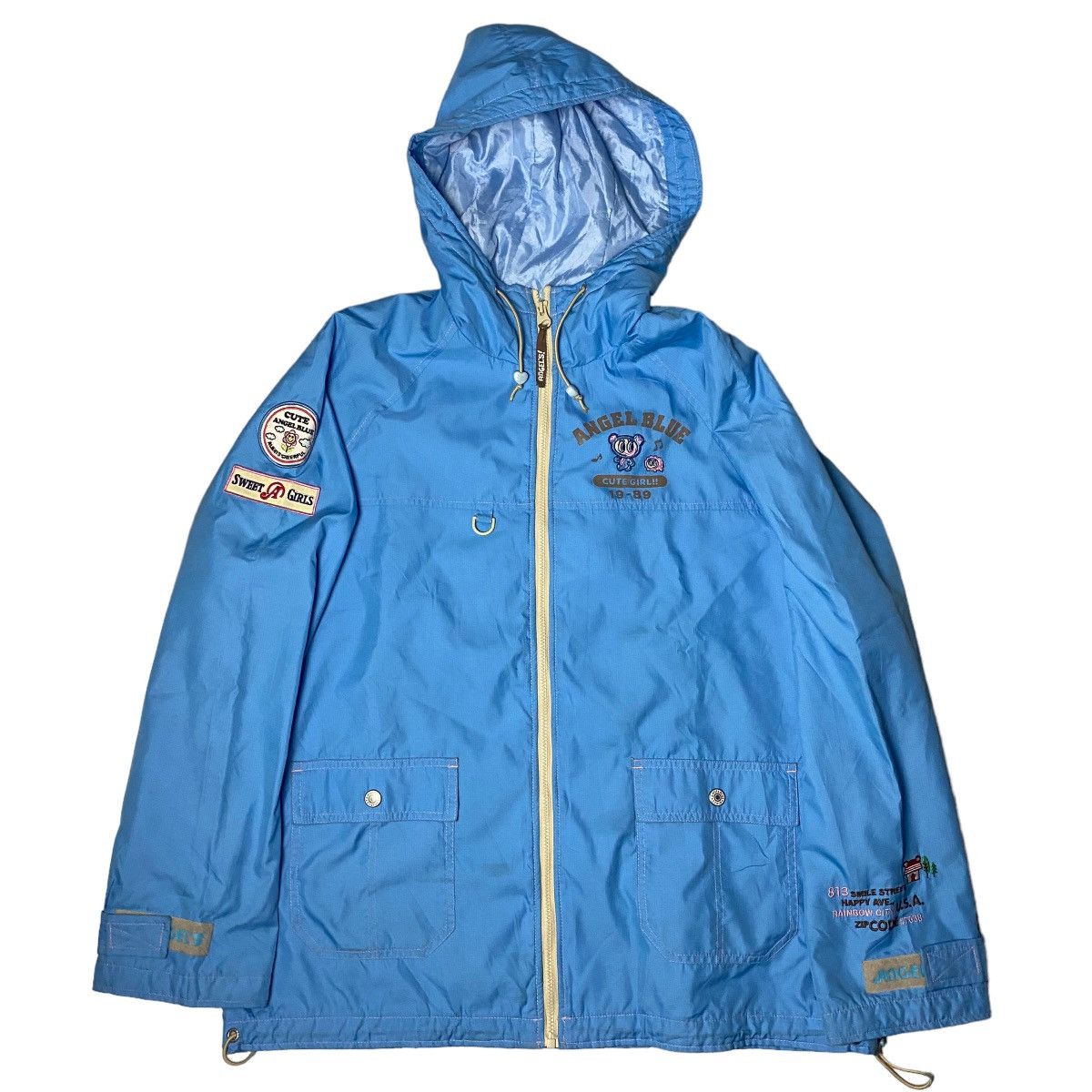 image of 2000's Angel Blue Cute Sweet Jacket in Light Blue, Men's (Size XL)