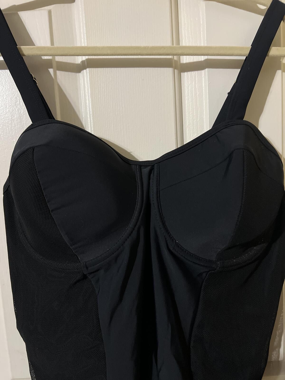 Other Paramour Black One-Piece Swimsuit Supportive Cups 3X Size ONE SIZE - 3 Thumbnail