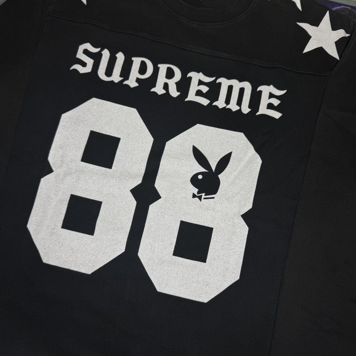 Playboy × Supreme Supreme Playboy Long Sleeve Football Top Black Large Size US L / EU 52-54 / 3 - 2 Thumbnail