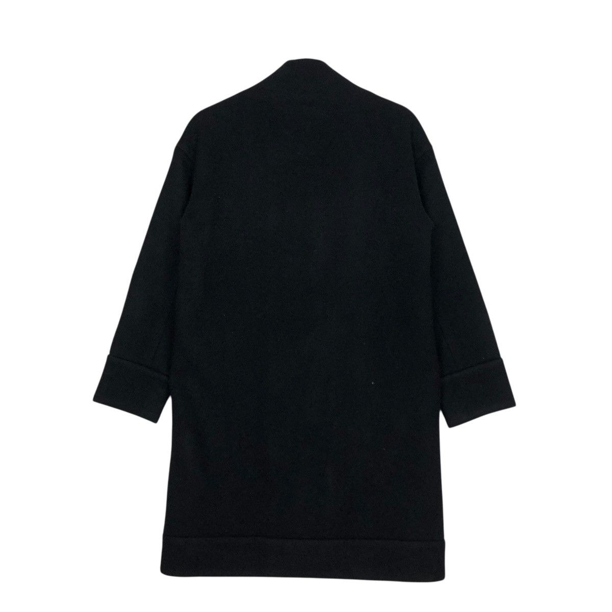 🔥RICH BLACK DOUBLE BREAST LAYER DESIGN LONG WOOL CHALAYAN